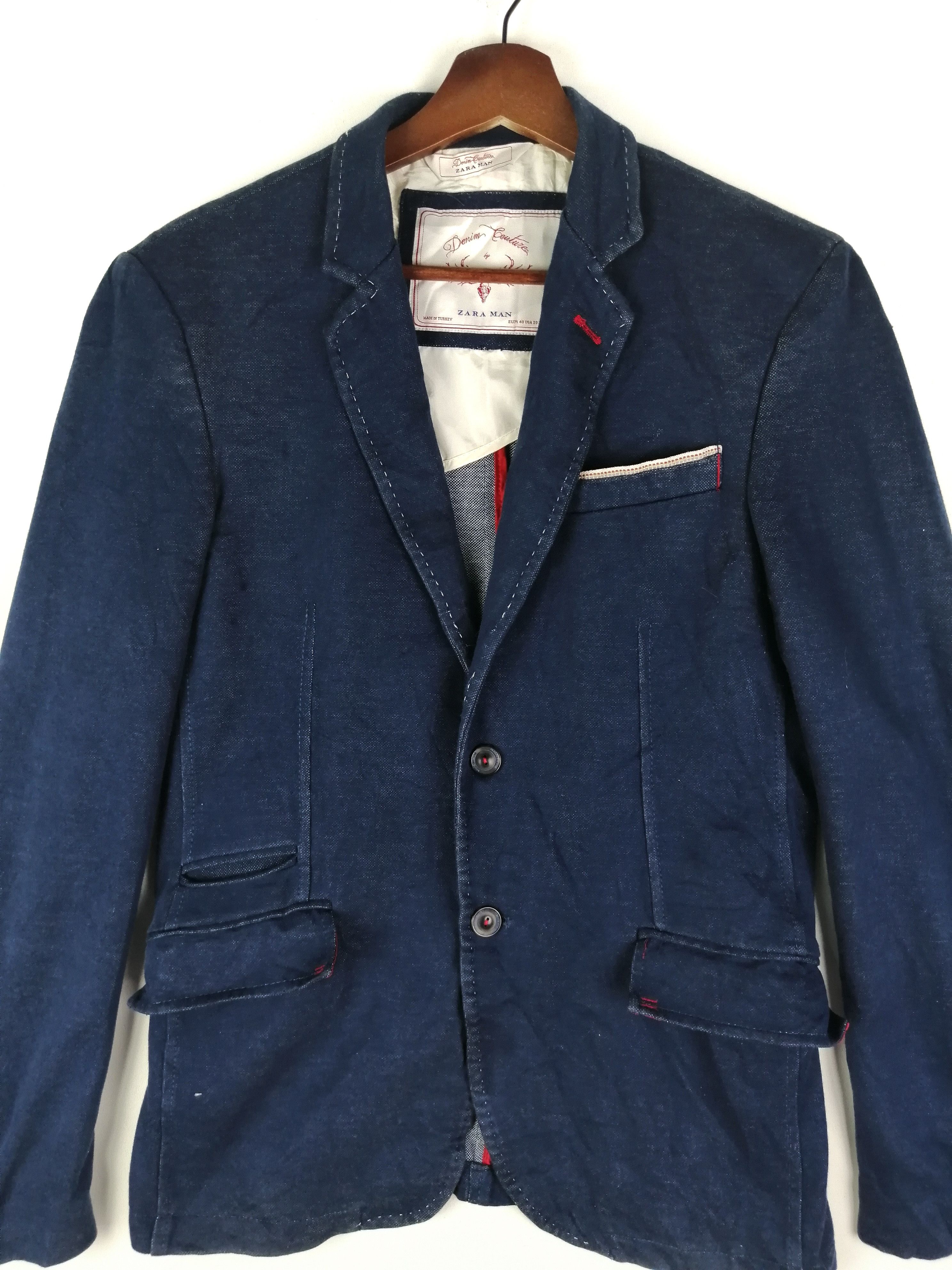 Zara Very Rare!! Selvedge Denim Cauture by ZARA Man Elbow Patch Size US M / EU 48-50 / 2 - 5 Thumbnail