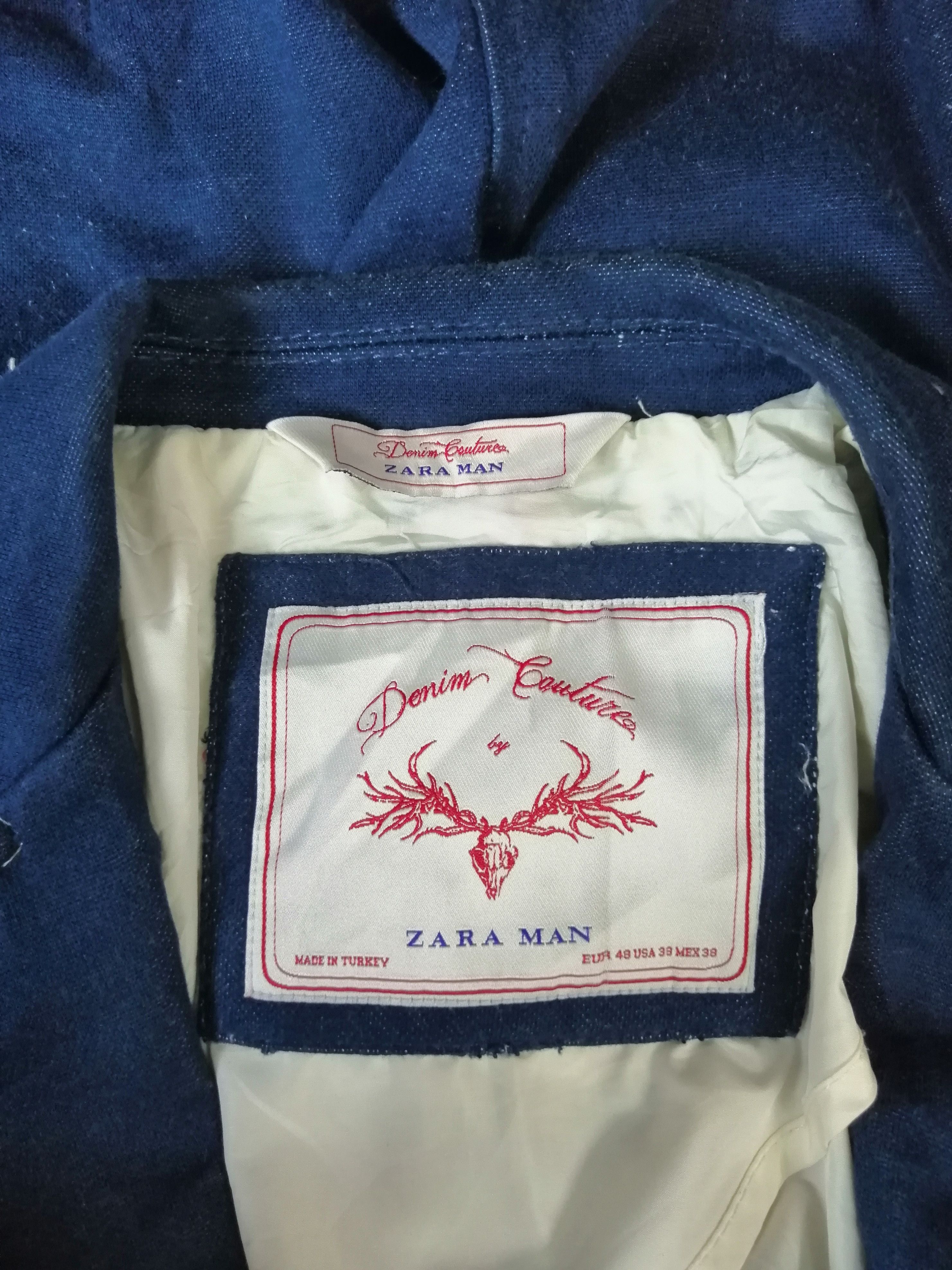 Zara Very Rare!! Selvedge Denim Cauture by ZARA Man Elbow Patch Size US M / EU 48-50 / 2 - 8 Thumbnail