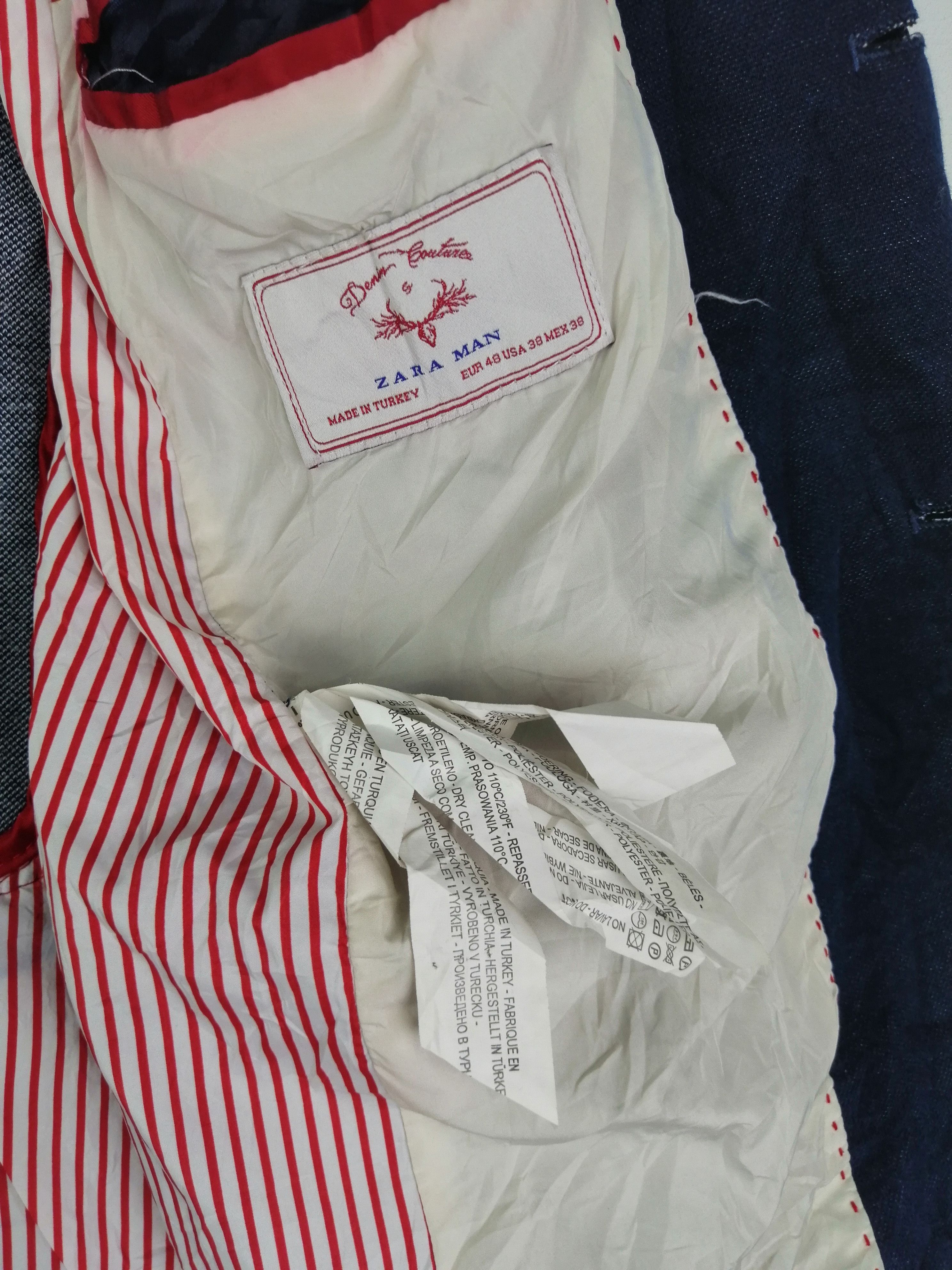 Zara Very Rare!! Selvedge Denim Cauture by ZARA Man Elbow Patch Size US M / EU 48-50 / 2 - 9 Thumbnail