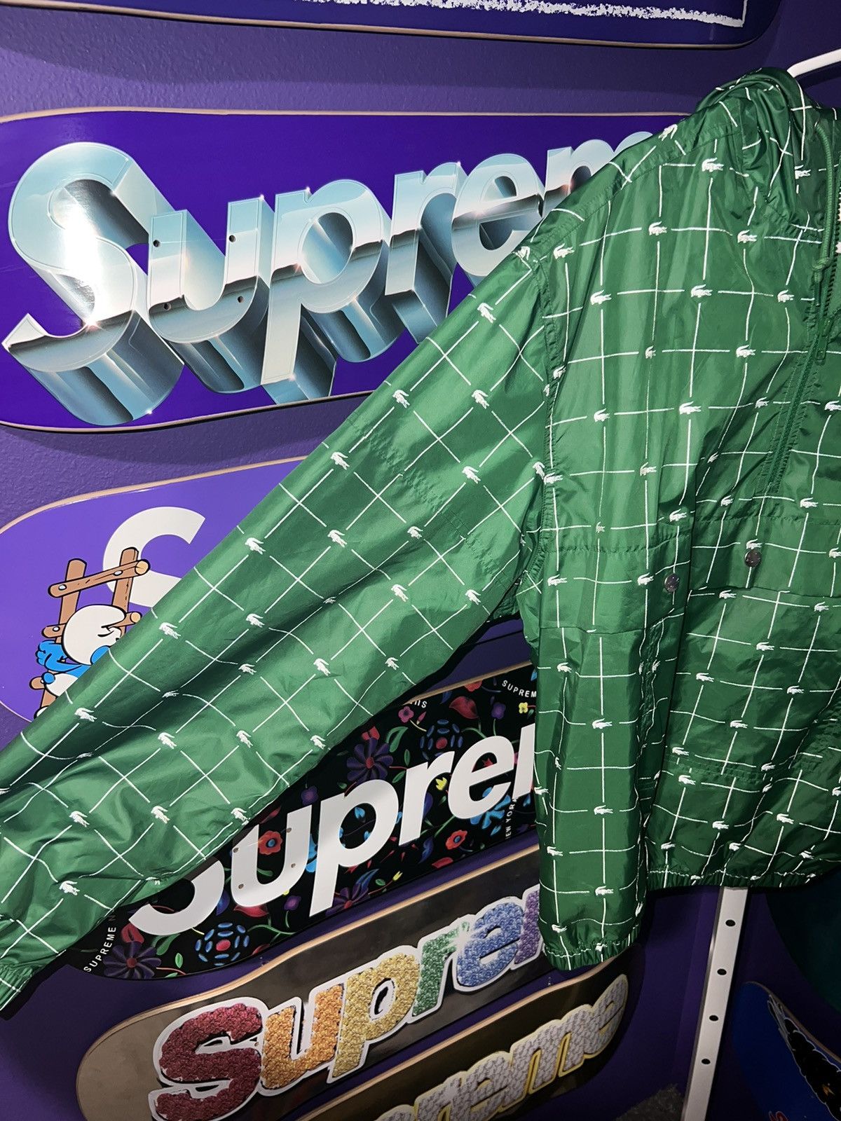 Lacoste × Supreme Supreme LACOSTE Reflective Grid Nylon Anorak Size US M / EU 48-50 / 2 - 3 Thumbnail