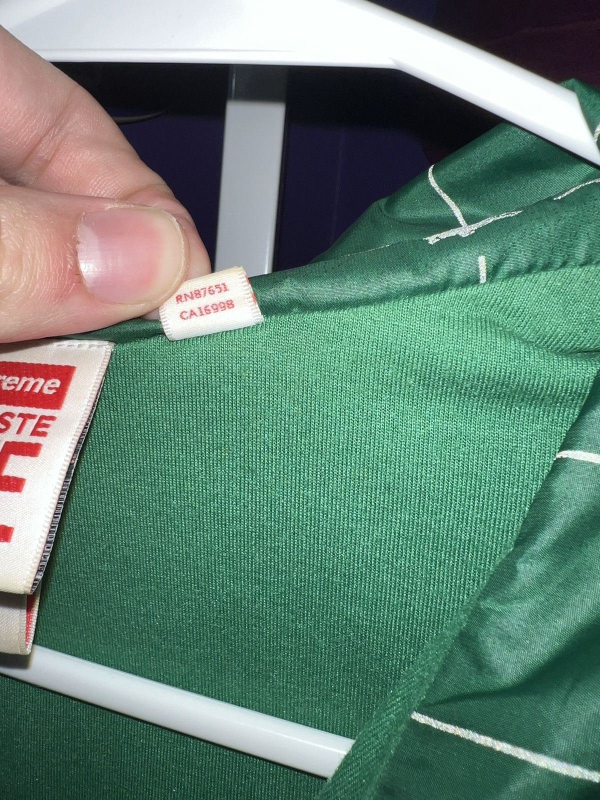 Lacoste × Supreme Supreme LACOSTE Reflective Grid Nylon Anorak Size US M / EU 48-50 / 2 - 7 Thumbnail