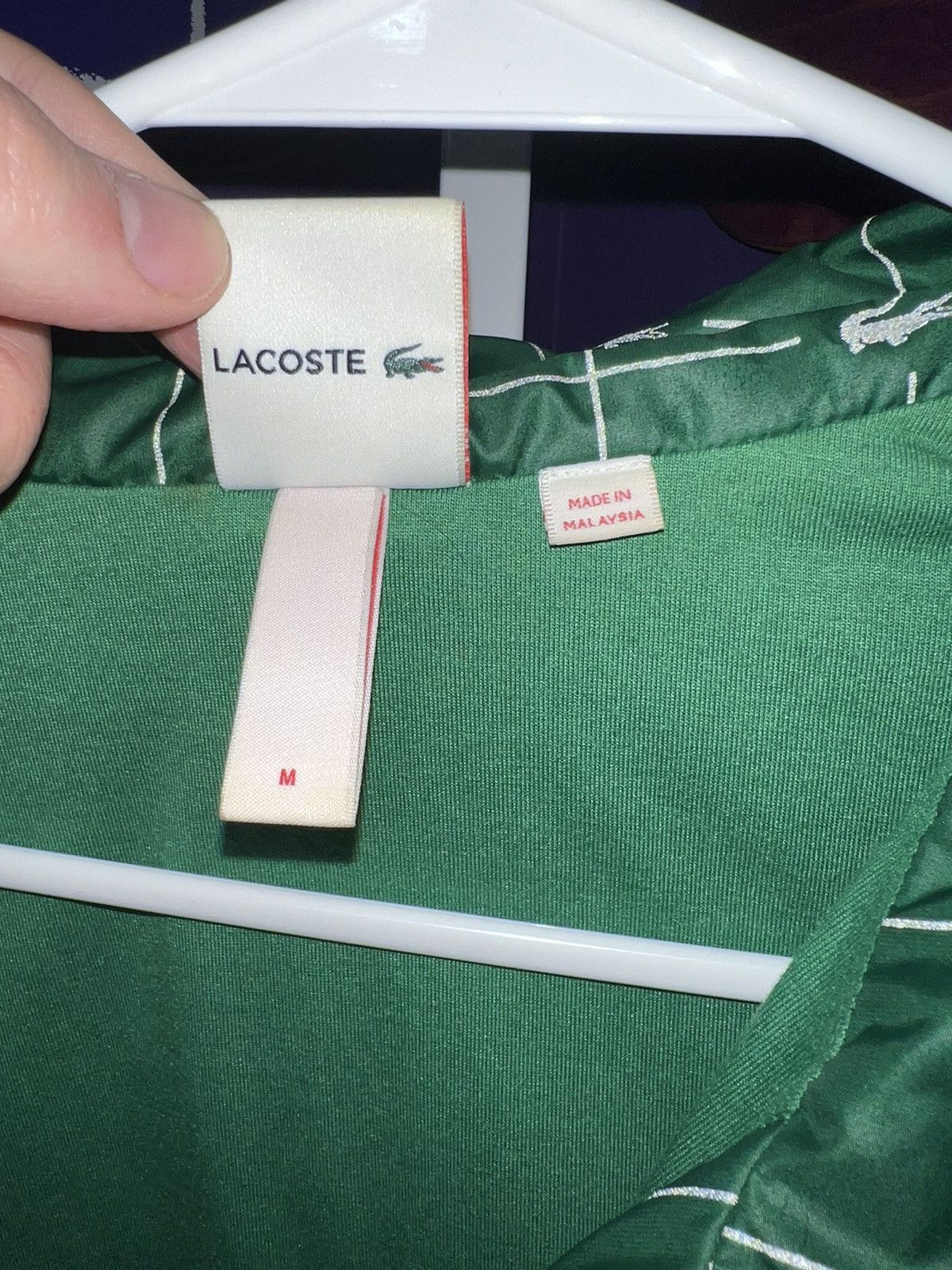 Lacoste × Supreme Supreme LACOSTE Reflective Grid Nylon Anorak Size US M / EU 48-50 / 2 - 6 Thumbnail