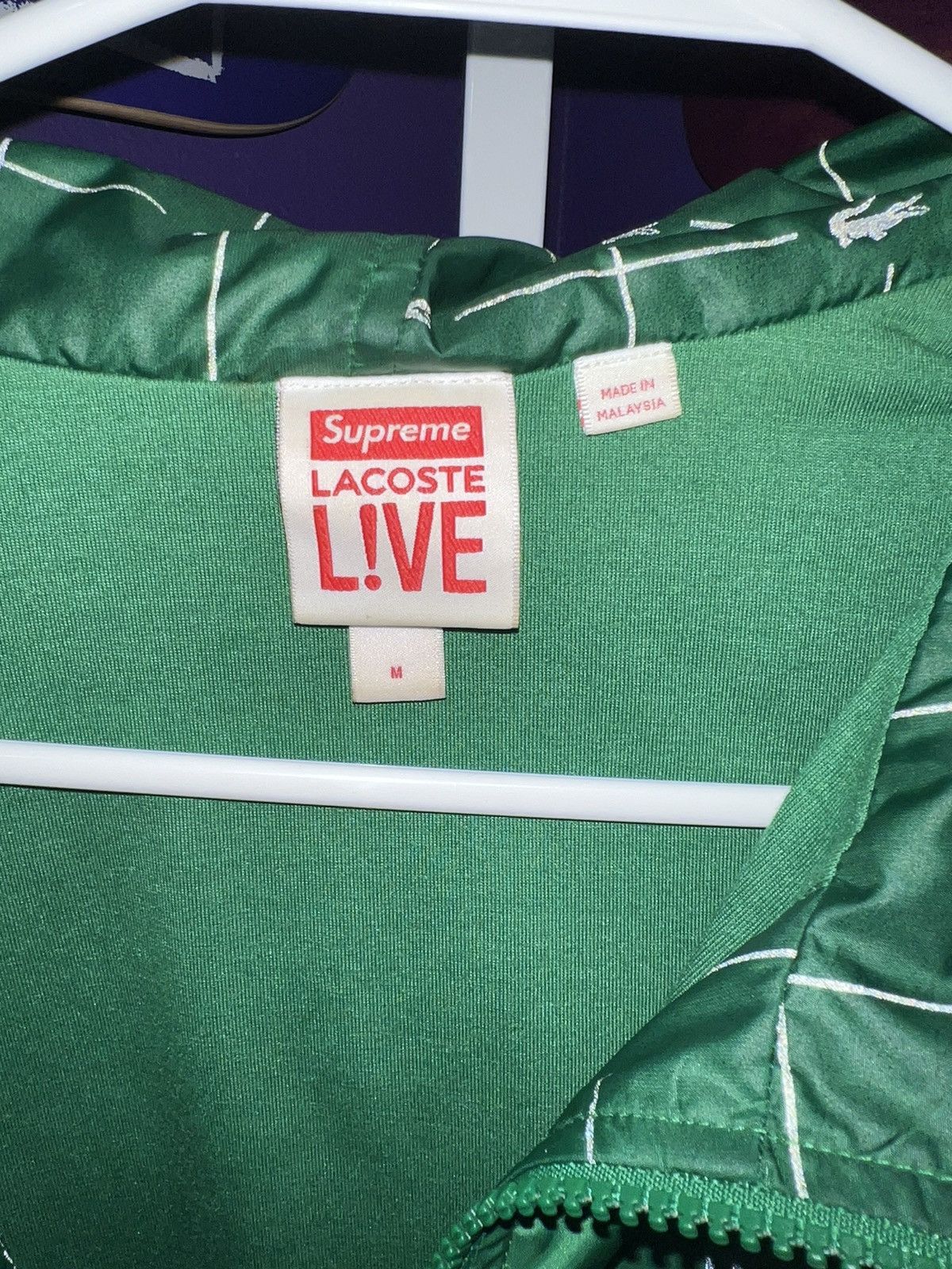 Lacoste × Supreme Supreme LACOSTE Reflective Grid Nylon Anorak Size US M / EU 48-50 / 2 - 5 Thumbnail