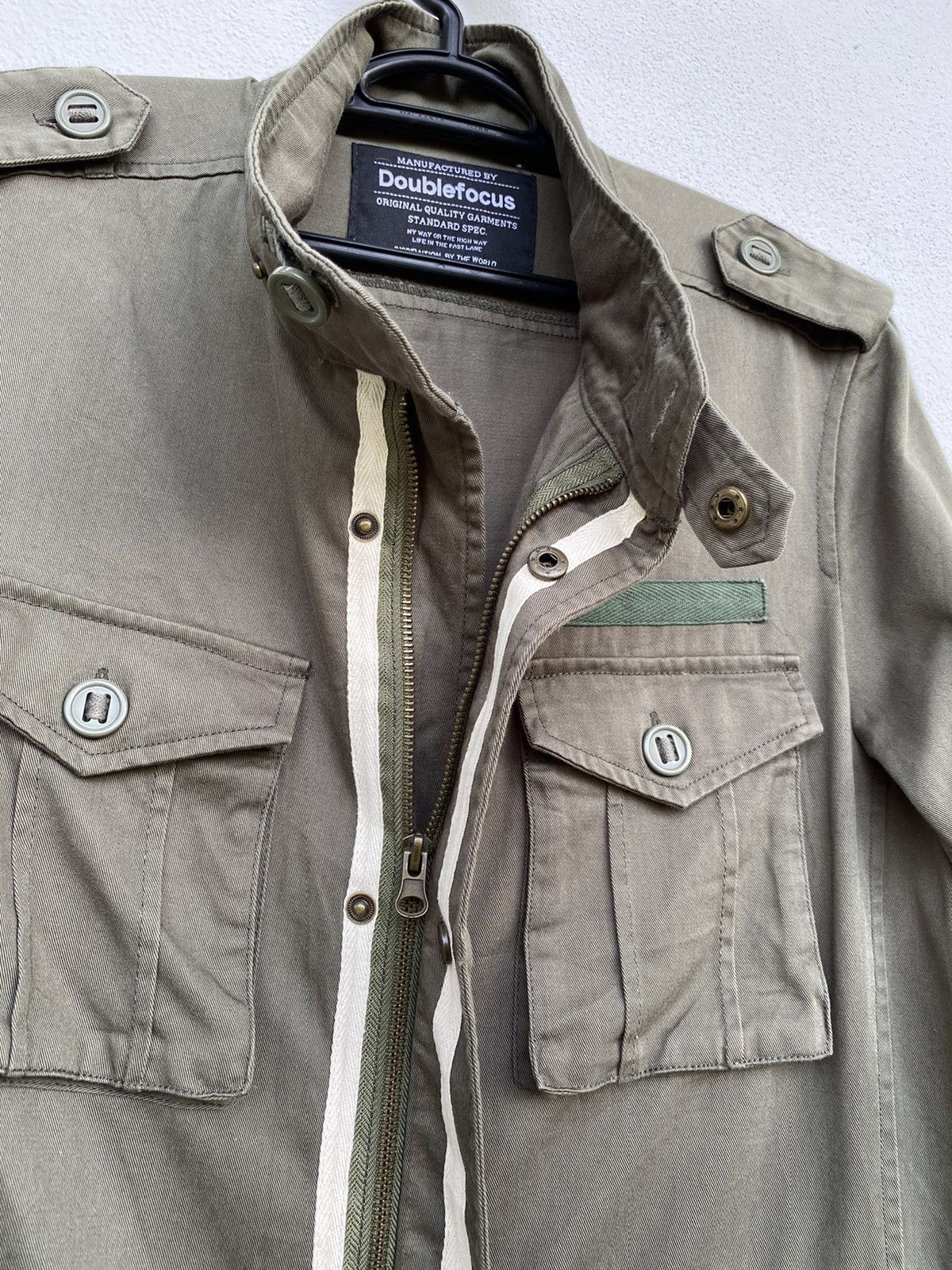 Japanese Brand Double Focus Manufactured Jacket Like Army Style Size US L / EU 52-54 / 3 - 8 Thumbnail