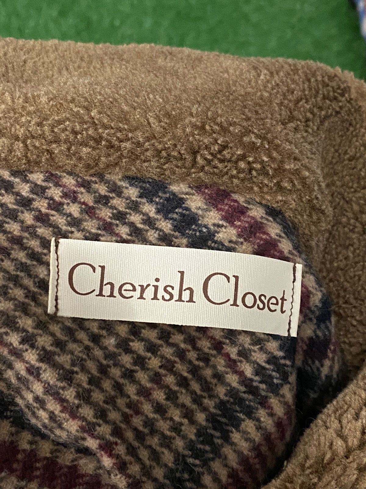 Japanese Brand CHERIST CLOSET FLEECE COLLAR JACKET Size US L / EU 52-54 / 3 - 7 Thumbnail