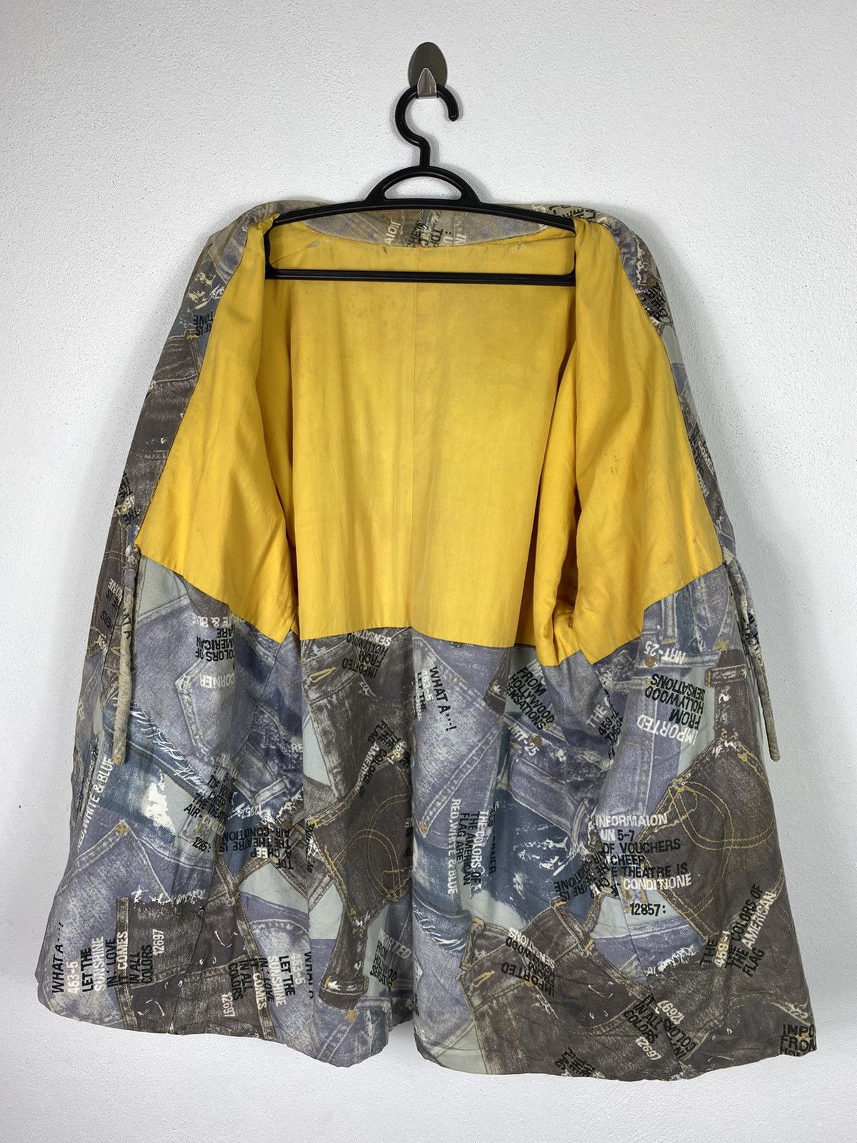 Japanese Brand KIMONO JACKET DENIM PRINTED STYLE Size US L / EU 52-54 / 3 - 3 Thumbnail