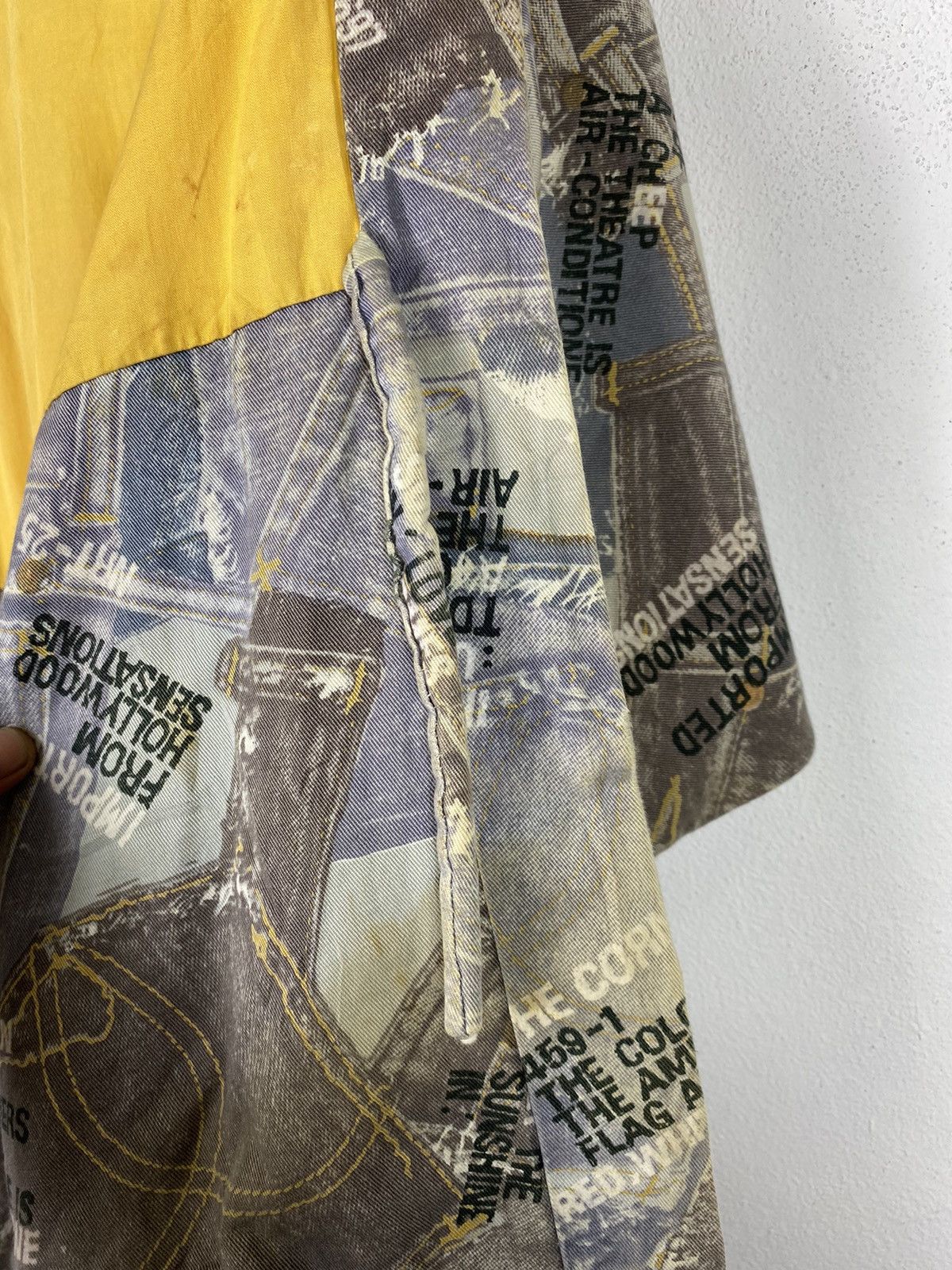 Japanese Brand KIMONO JACKET DENIM PRINTED STYLE Size US L / EU 52-54 / 3 - 6 Thumbnail