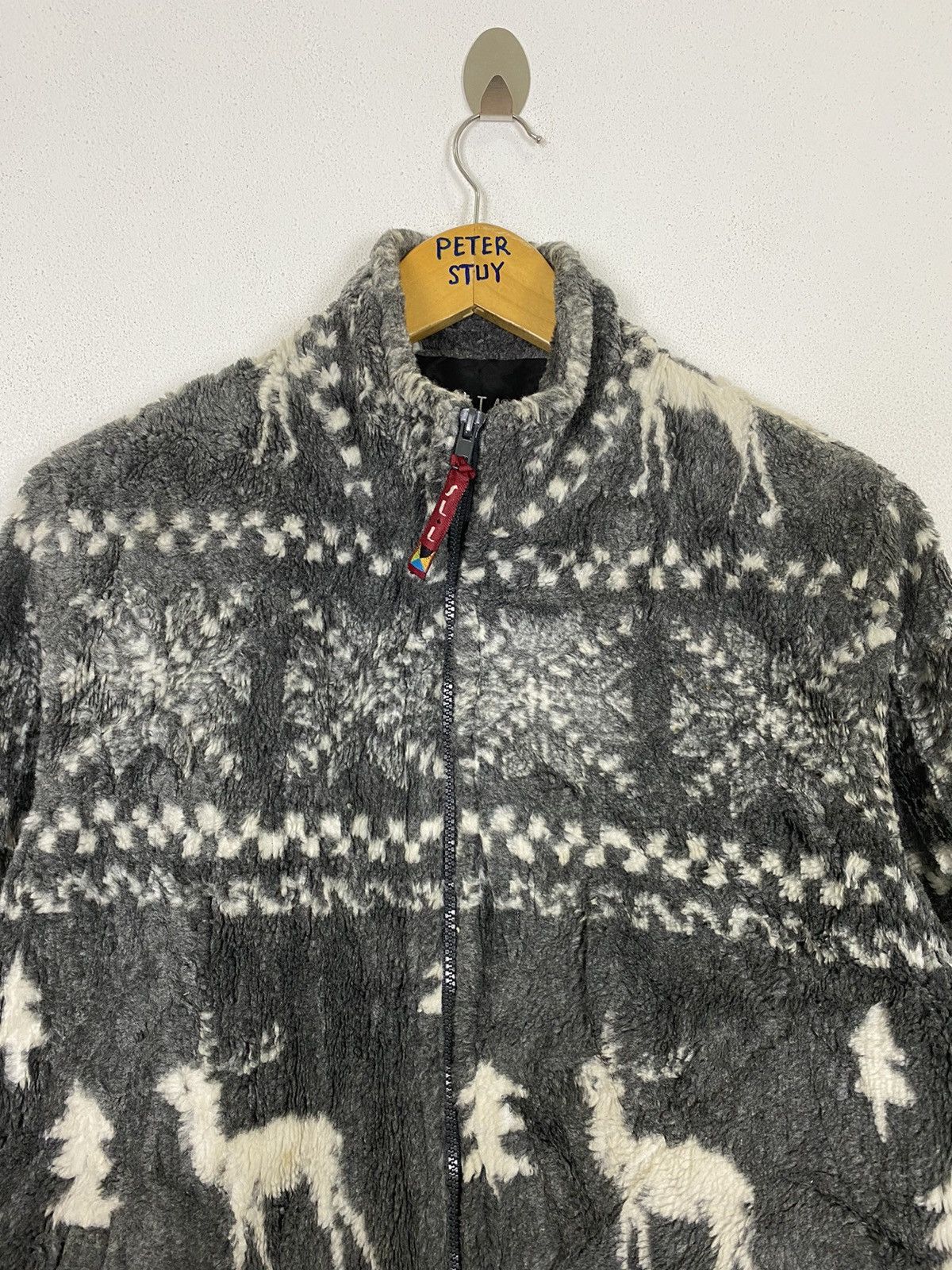 Japanese Brand YUJIA SHERPA ZIPPER JACKET Size US L / EU 52-54 / 3 - 8 Thumbnail