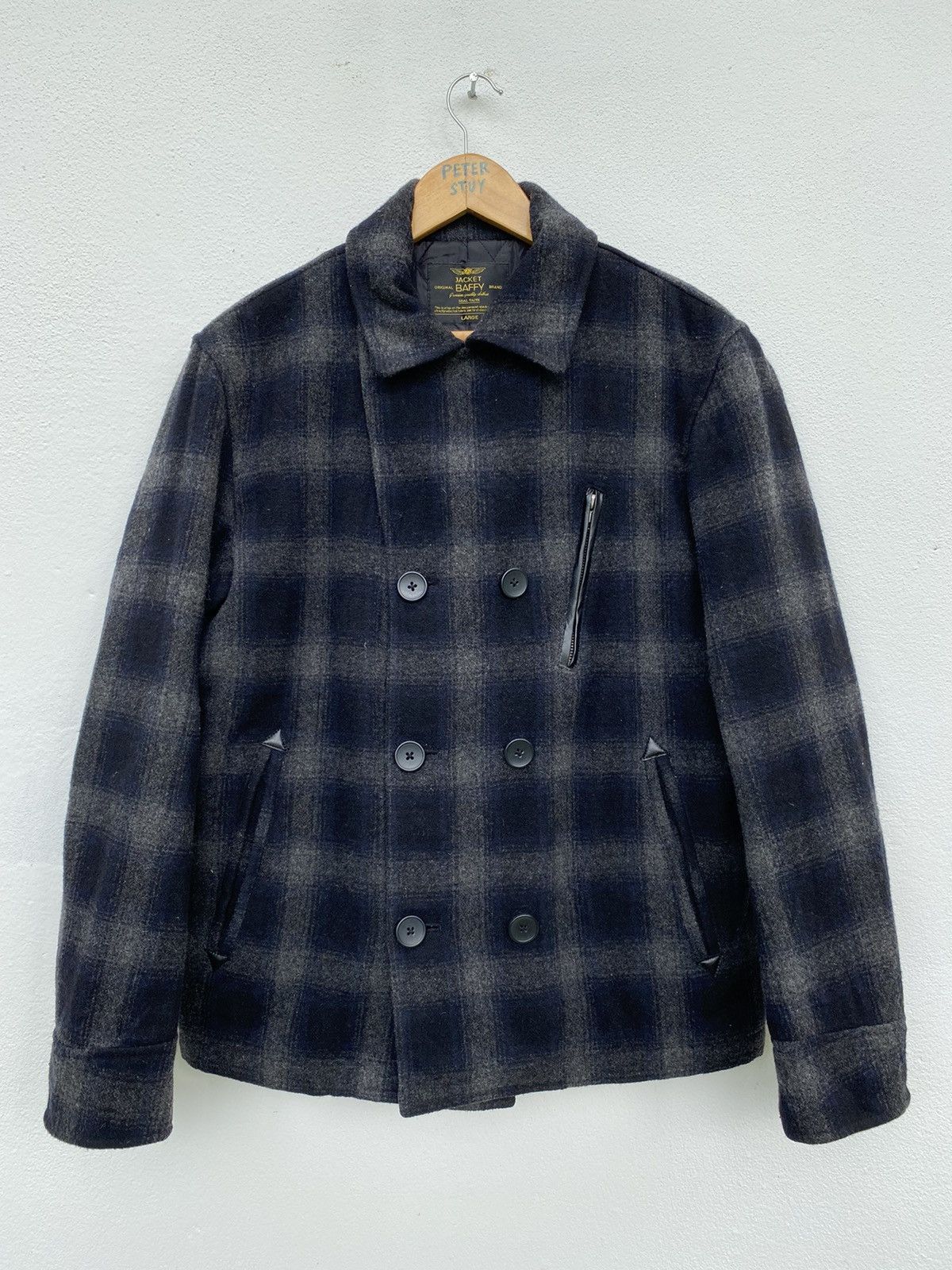 Japanese Brand G1070 Baffy Jacket Like Flannel Design Size US L / EU 52-54 / 3 - 1 Thumbnail