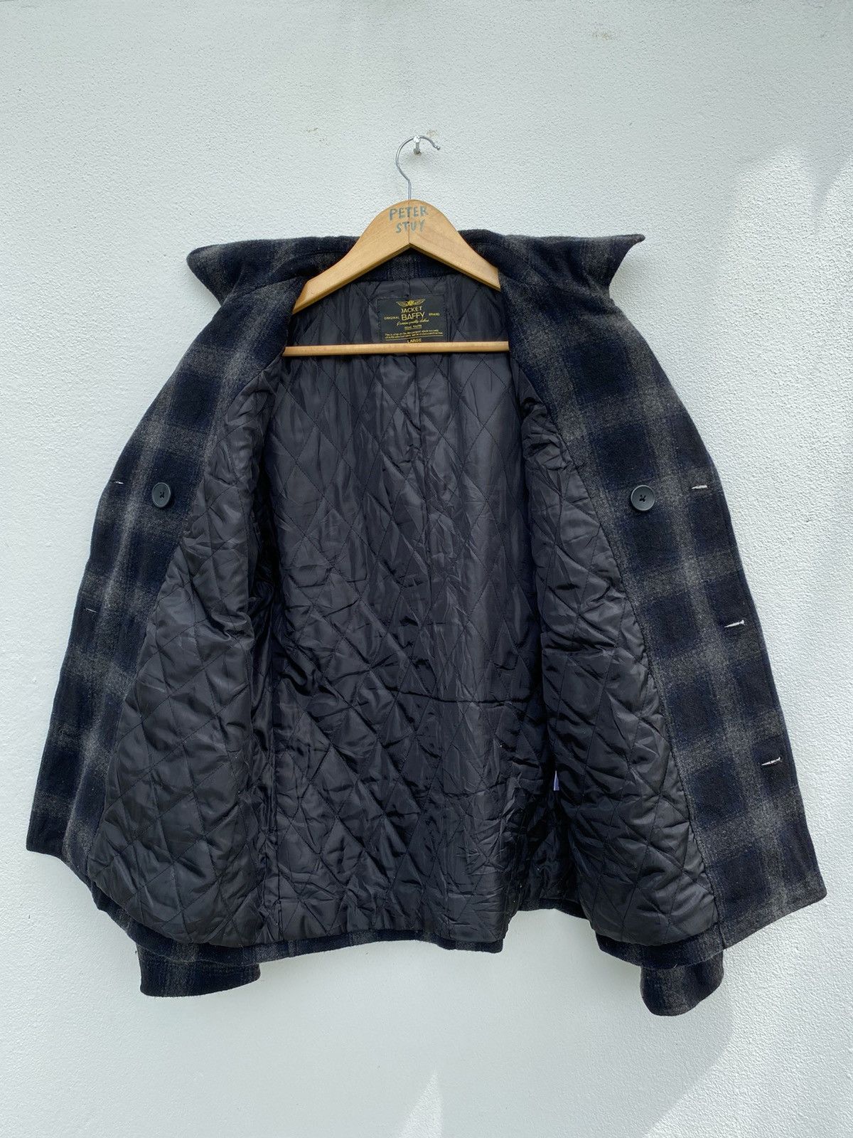 Japanese Brand G1070 Baffy Jacket Like Flannel Design Size US L / EU 52-54 / 3 - 3 Thumbnail