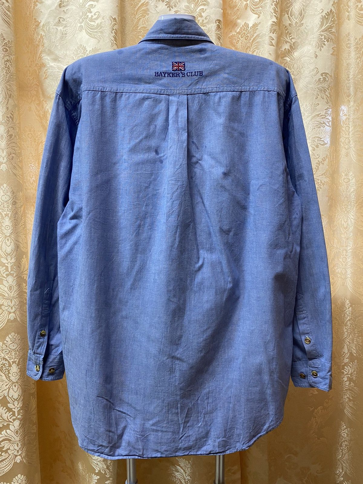 Barkers × Japanese Brand Embroided Logo Baykers Club Button Up Shirt Size US M / EU 48-50 / 2 - 2 Thumbnail