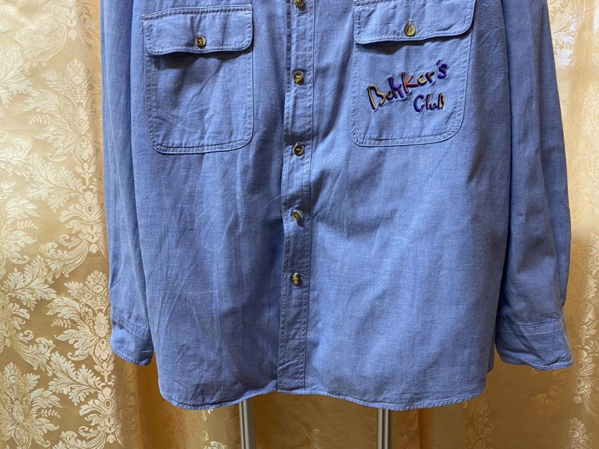 Barkers × Japanese Brand Embroided Logo Baykers Club Button Up Shirt Size US M / EU 48-50 / 2 - 4 Thumbnail