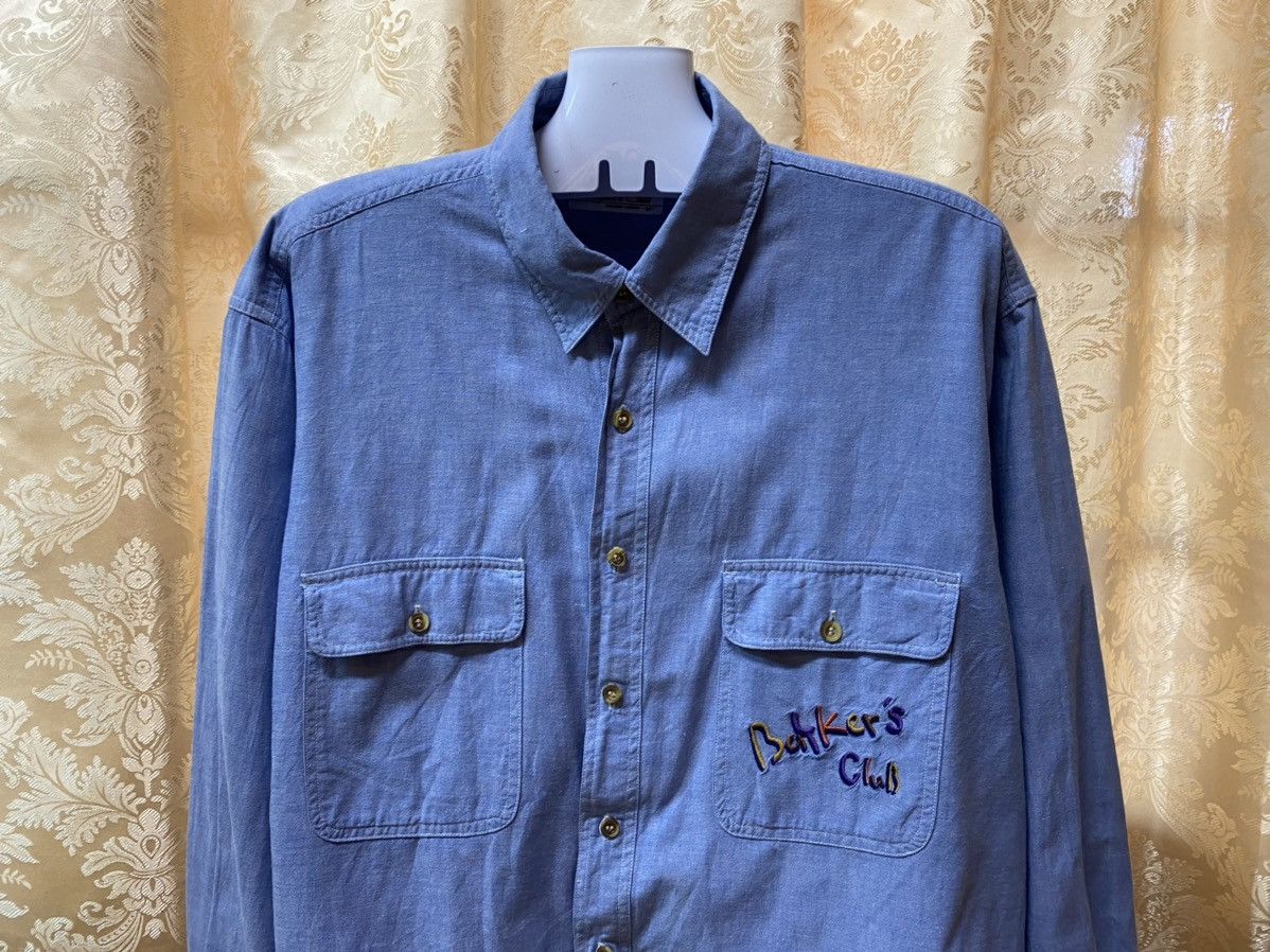 Barkers × Japanese Brand Embroided Logo Baykers Club Button Up Shirt Size US M / EU 48-50 / 2 - 3 Thumbnail