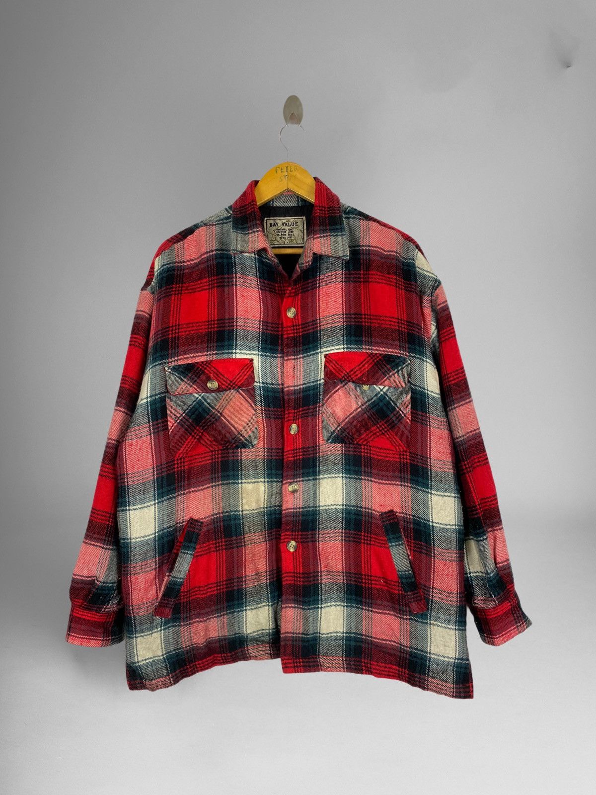 Flannel × Japanese Brand × Vintage VINTAGE BAY VALUE FLANNEL JACKET Size US L / EU 52-54 / 3 - 1 Thumbnail