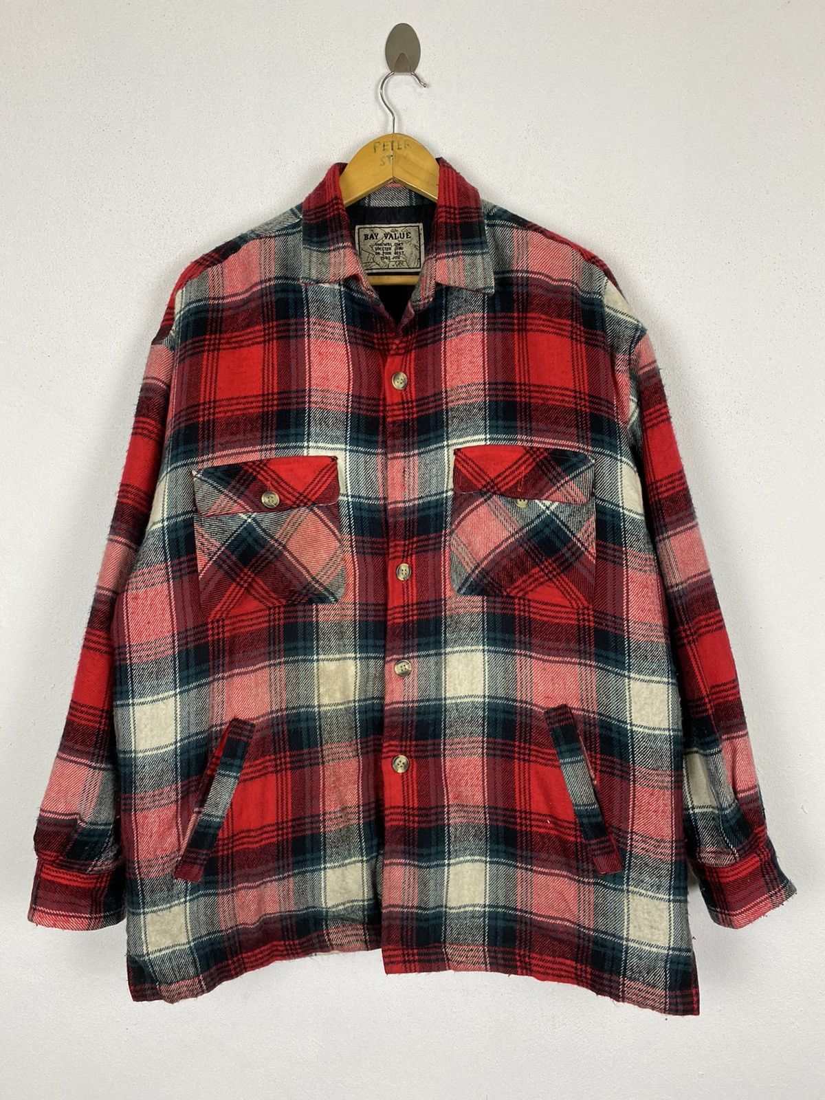Flannel × Japanese Brand × Vintage VINTAGE BAY VALUE FLANNEL JACKET Size US L / EU 52-54 / 3 - 2 Thumbnail