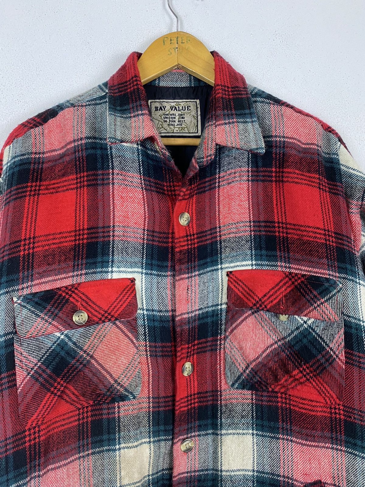 Flannel × Japanese Brand × Vintage VINTAGE BAY VALUE FLANNEL JACKET Size US L / EU 52-54 / 3 - 5 Thumbnail