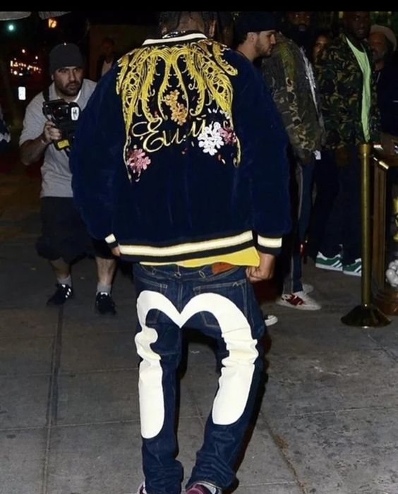 Travis scott evisu jeans cheap