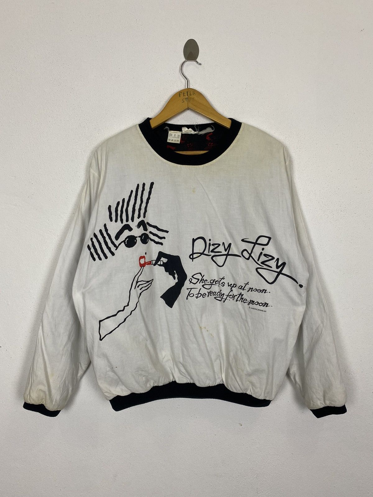 Japanese Brand × Vintage BLOW OUT DIZY LIZY AMERICAN WEAR SWEATSHIRT Size US M / EU 48-50 / 2 - 2 Thumbnail