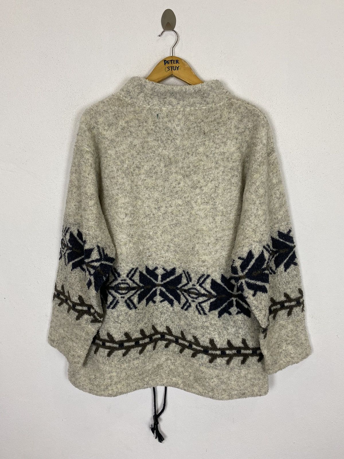 Japanese Brand LOG SHERPA FLEECE SWEATER Size US M / EU 48-50 / 2 - 4 Thumbnail