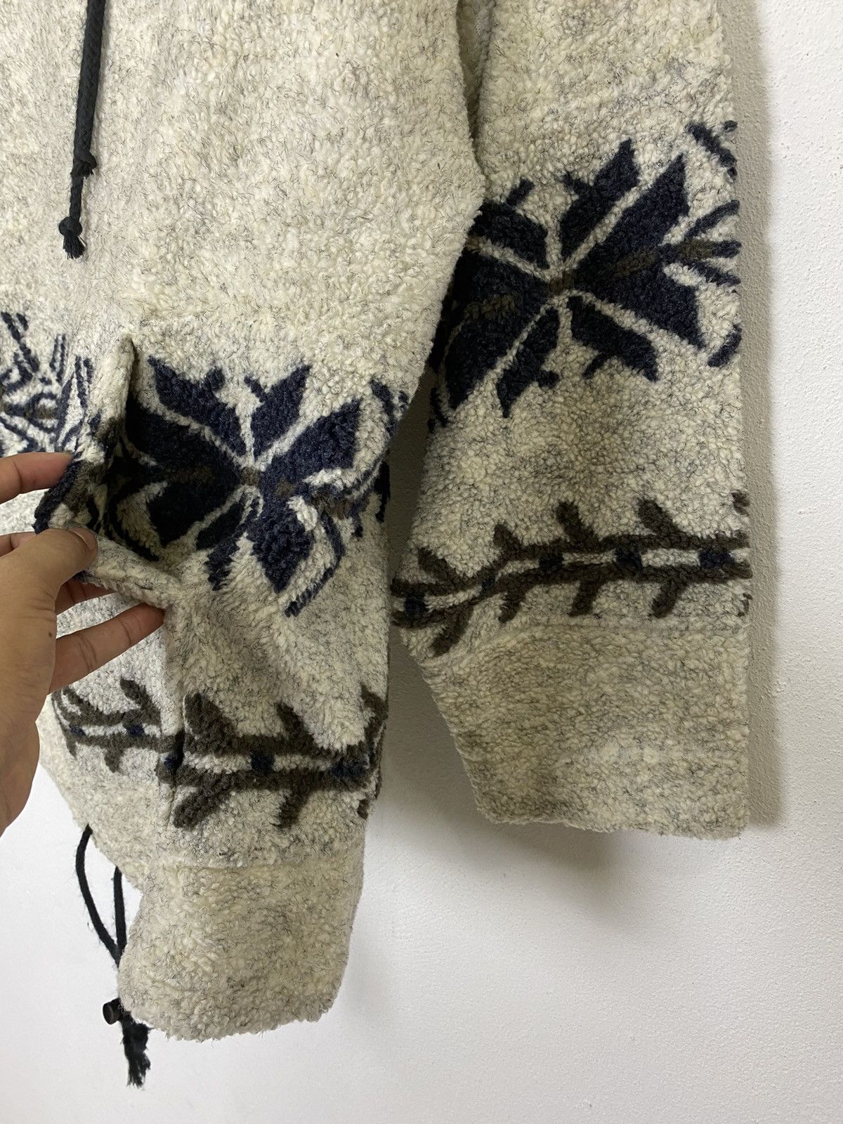 Japanese Brand LOG SHERPA FLEECE SWEATER Size US M / EU 48-50 / 2 - 7 Thumbnail