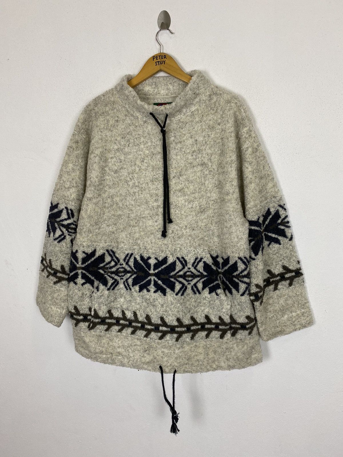 Japanese Brand LOG SHERPA FLEECE SWEATER Size US M / EU 48-50 / 2 - 2 Thumbnail