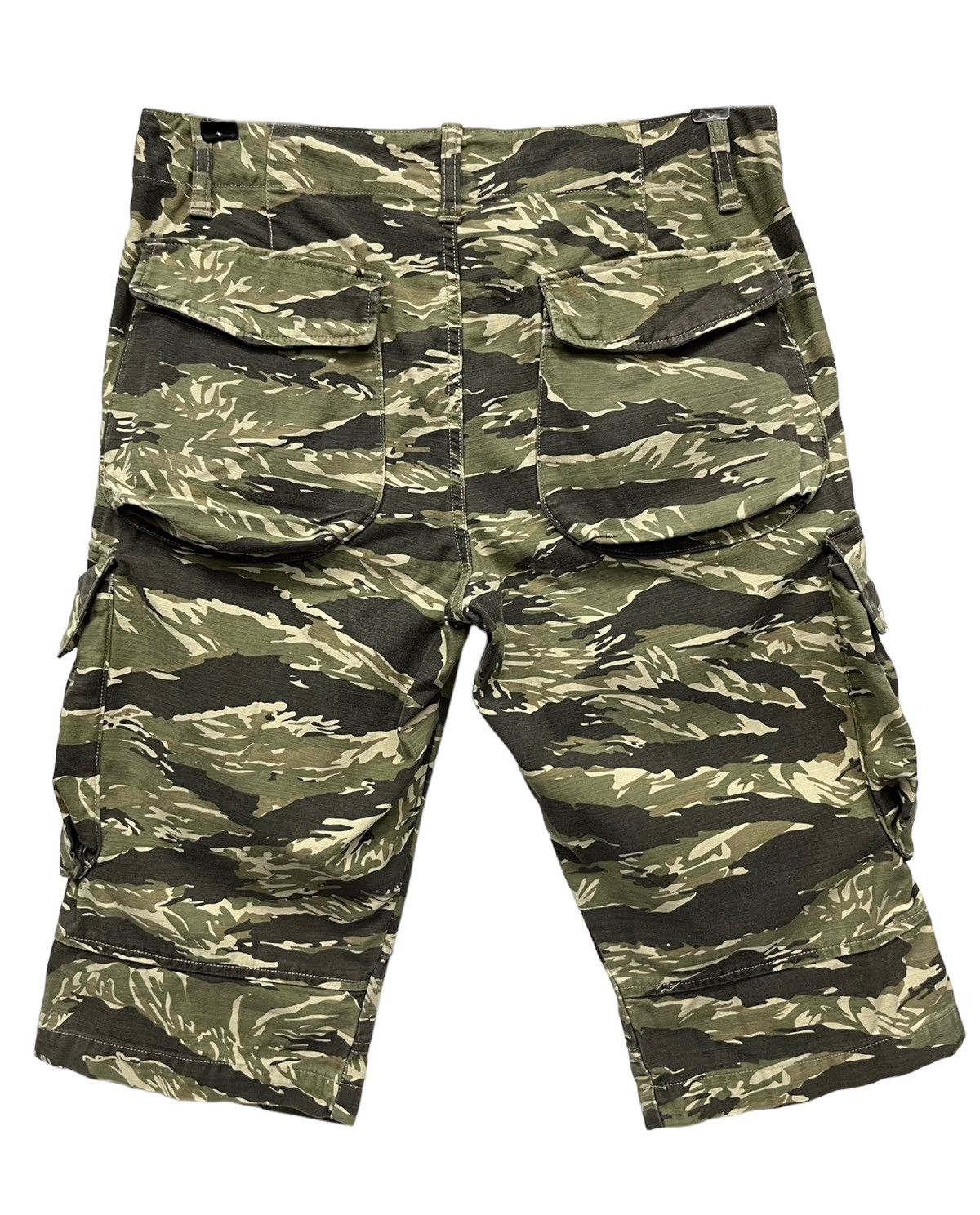 Pherrow's 🔥Vintage 90’s PHERROWS Tiger Stripes Slim Fit Cargo Shorts Size US 29 - 3 Thumbnail