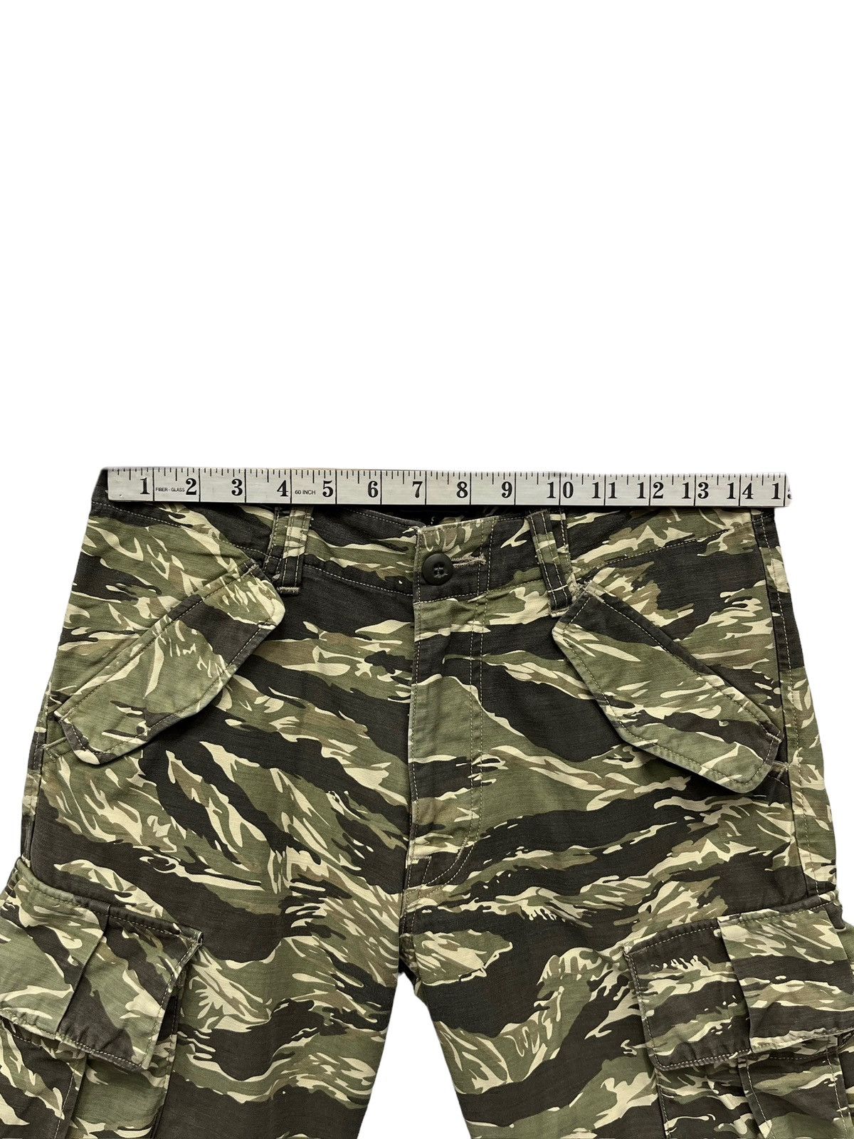 Pherrow's 🔥Vintage 90’s PHERROWS Tiger Stripes Slim Fit Cargo Shorts Size US 29 - 7 Thumbnail