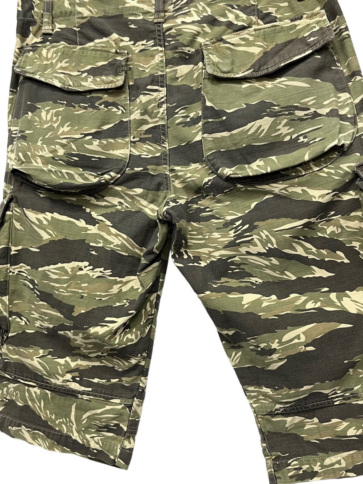 Pherrow's 🔥Vintage 90’s PHERROWS Tiger Stripes Slim Fit Cargo Shorts Size US 29 - 4 Thumbnail