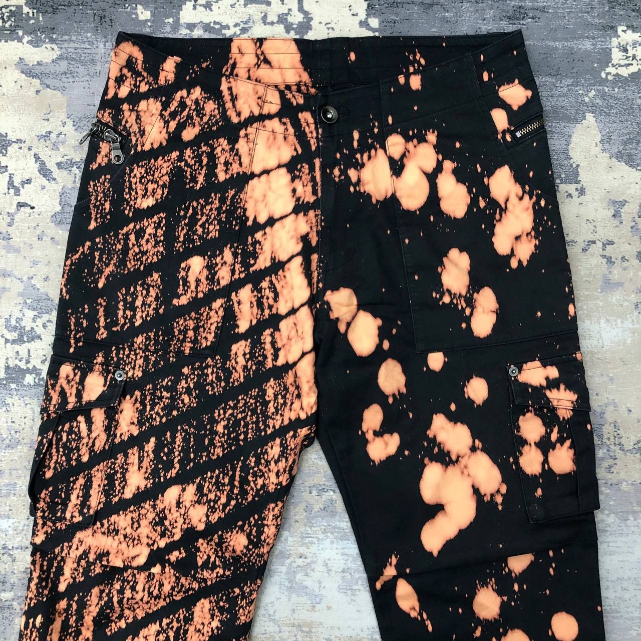Boycott P598 JAPAN BOYCOTT ACID WASH CARGO PANTS Size US 32 / EU 48 - 3 Thumbnail