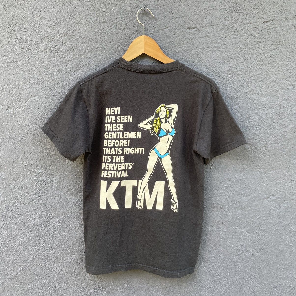 Japanese Brand Thrashed Faded Vintage Y2K KTM ERD PORNSTAR TEE Size US S / EU 44-46 / 1 - 1 Thumbnail