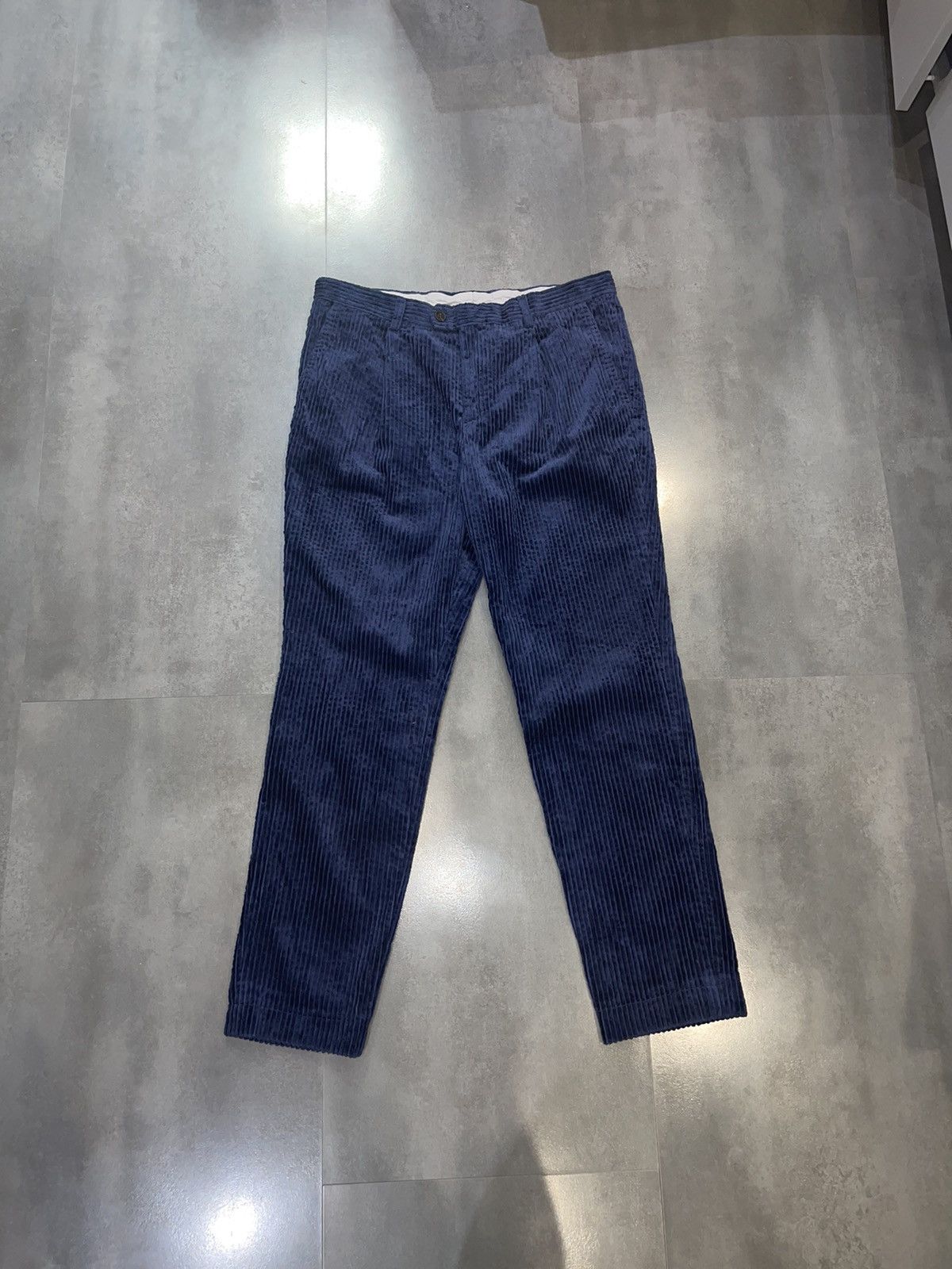 image of Avant Garde x Brunello Cucinelli Ds! Brunello Cucinelli Blue Corduroy Casual Pants, Men's (Size 34)