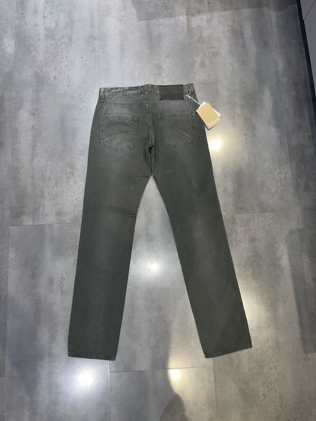 John Galliano DSWT! Galliano Washed Green Denim Pants Size US 34 / EU 50 - 8 Thumbnail