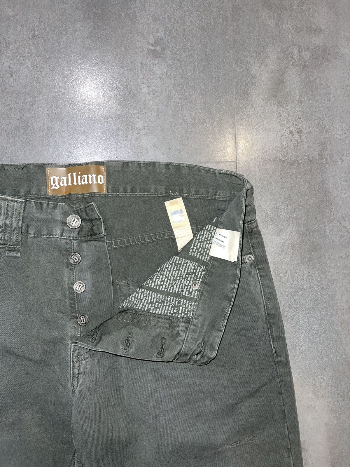 John Galliano DSWT! Galliano Washed Green Denim Pants Size US 34 / EU 50 - 11 Thumbnail