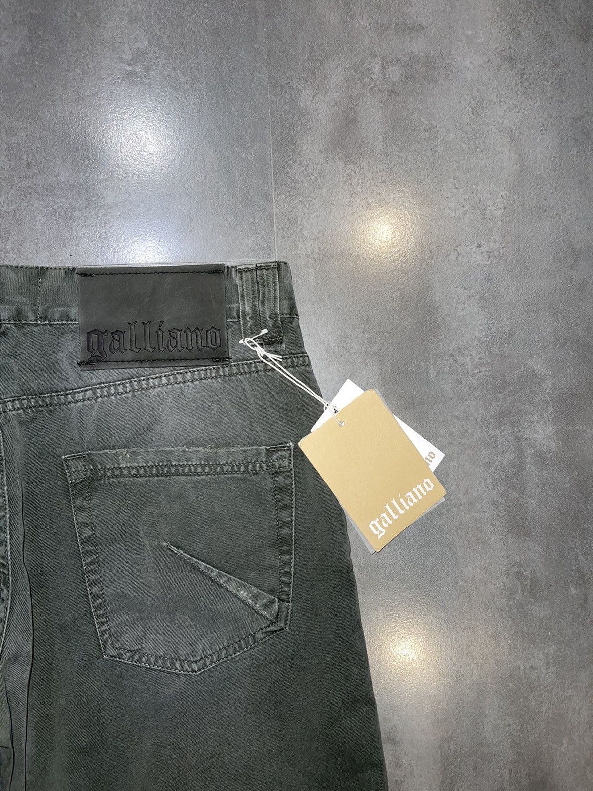 John Galliano DSWT! Galliano Washed Green Denim Pants Size US 34 / EU 50 - 9 Thumbnail