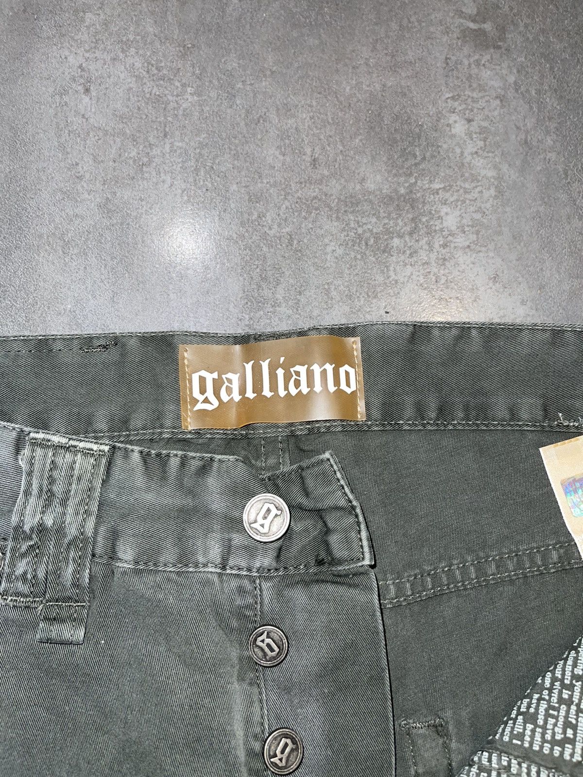 John Galliano DSWT! Galliano Washed Green Denim Pants Size US 34 / EU 50 - 12 Thumbnail