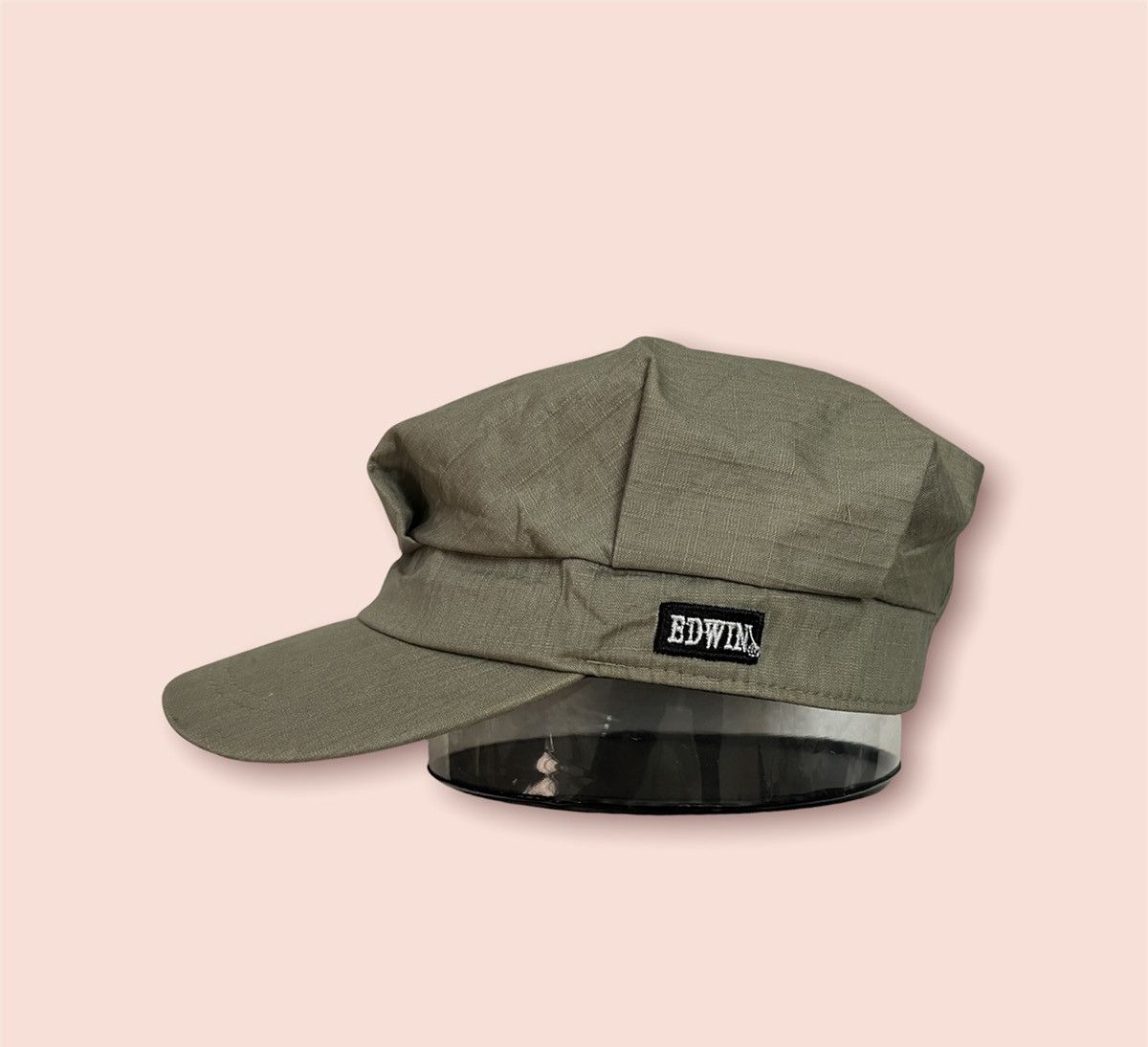 Edwin × Japanese Brand VINTAGE EDWIN RIPSTOP MILITARY ARMY WORKER HAT Size ONE SIZE - 2 Thumbnail