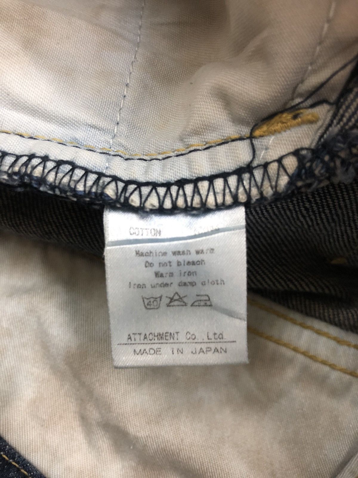 Kazuyuki Kumagai Attachment GRAIL🔥Attachment 🇯🇵 Indigo Based J Curve Flare Denim Size US 30 / EU 46 - 8 Thumbnail