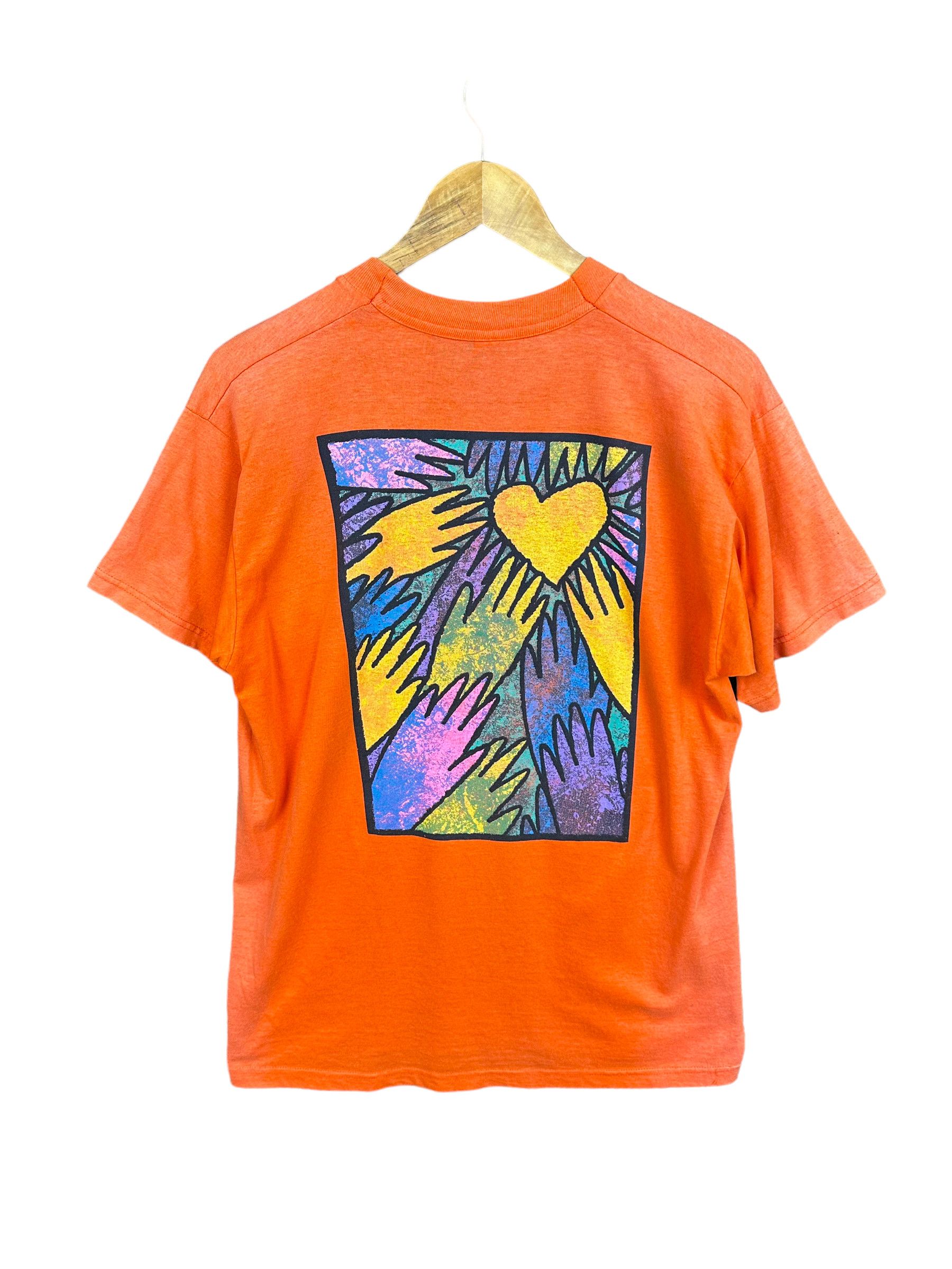 Vintage Vintage 90s Reach up & reach out:TeamKid Art T-Shirt Size US L / EU 52-54 / 3 - 1 Thumbnail