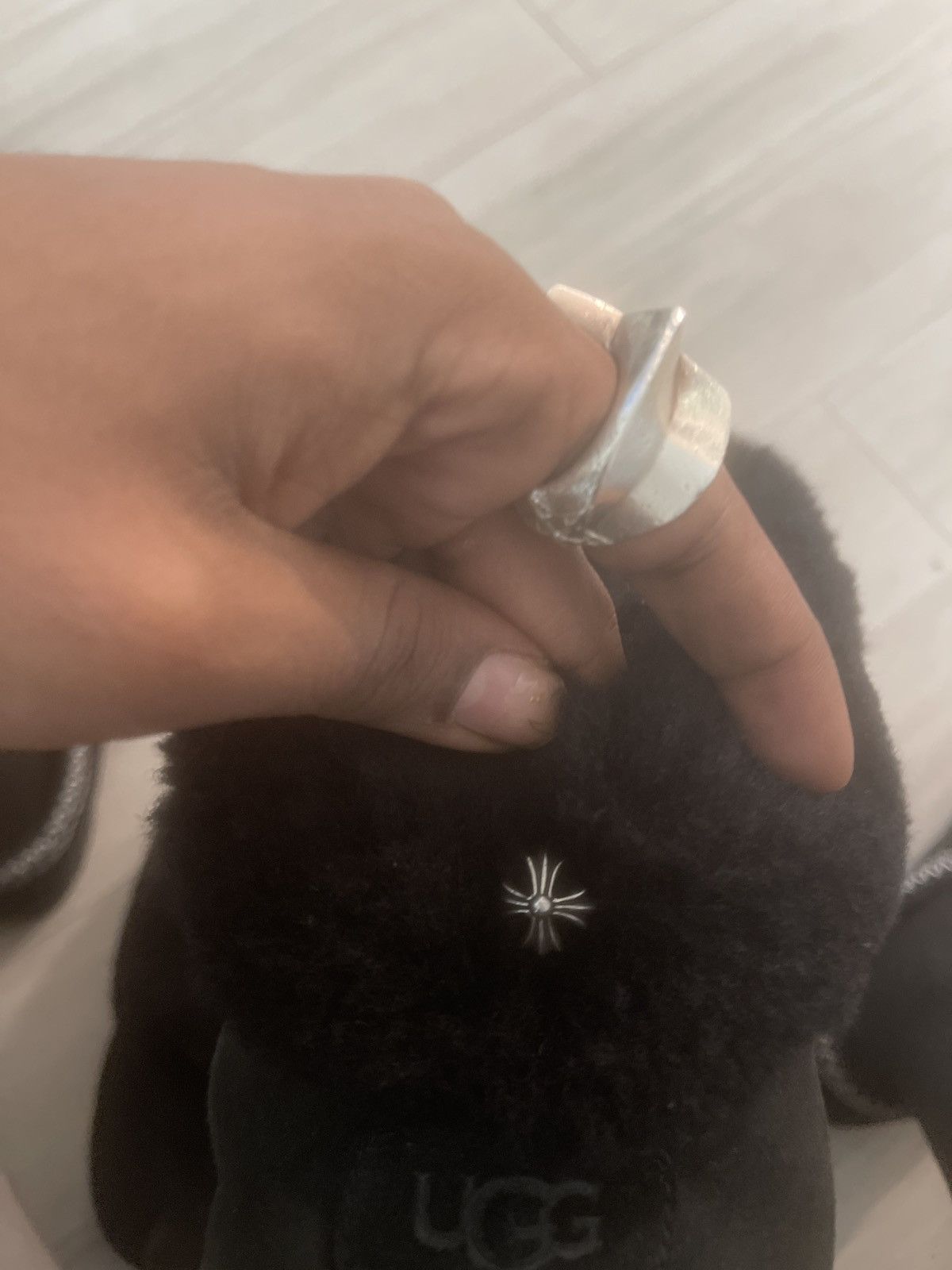 Chrome Hearts × Ugg Chrome Heart Ugg fur slippers Size US 10 / EU 43 - 8 Thumbnail