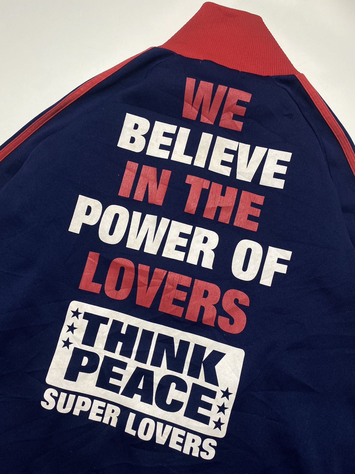 Japanese Brand 1990s Super Lovers - Poem Tracktop Jacket Size US L / EU 52-54 / 3 - 3 Thumbnail