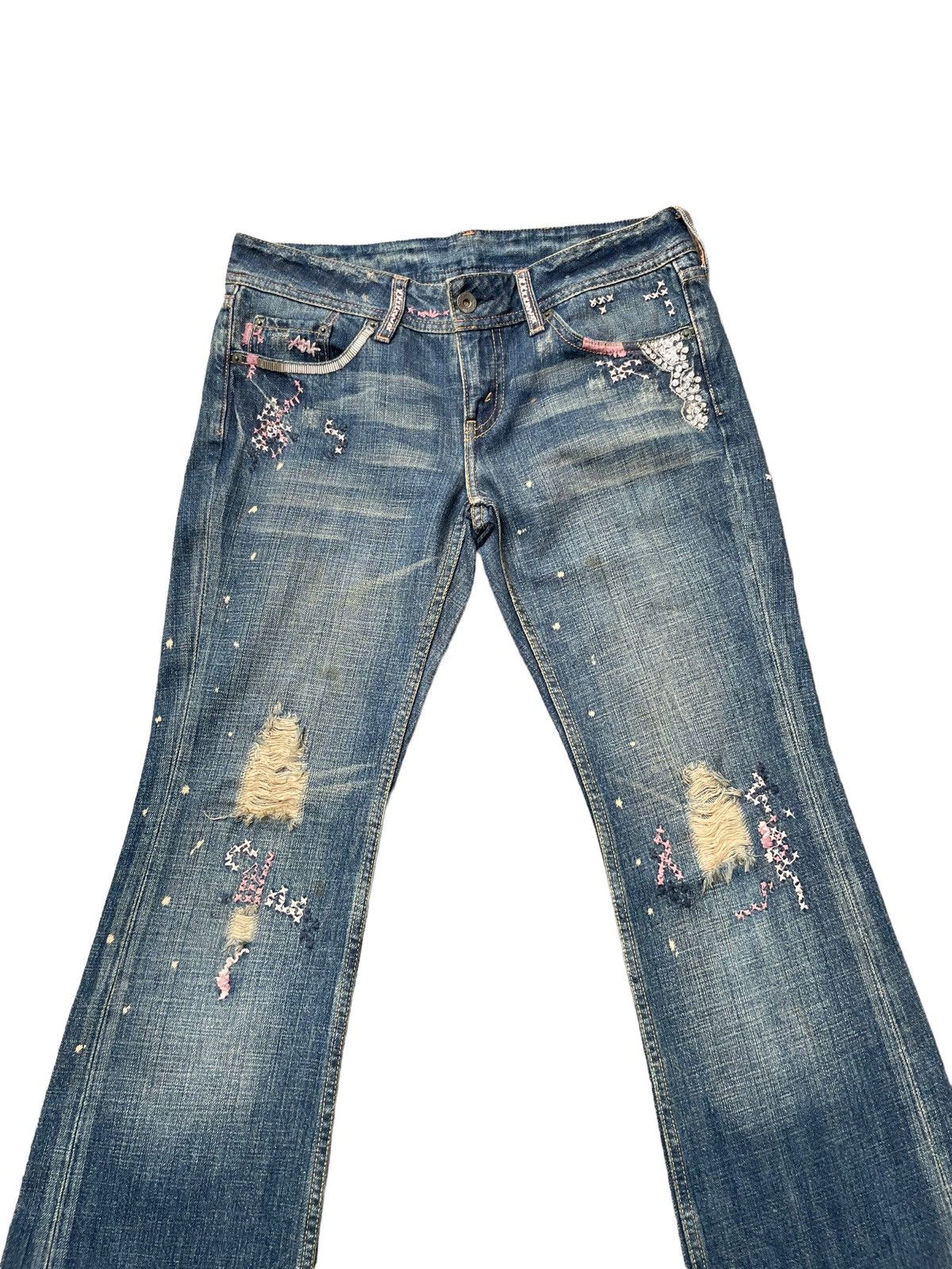Levi's Vintage 2006 Levis FL 553 Distresed Custom Size 32" / US 10 / IT 46 - 3 Thumbnail