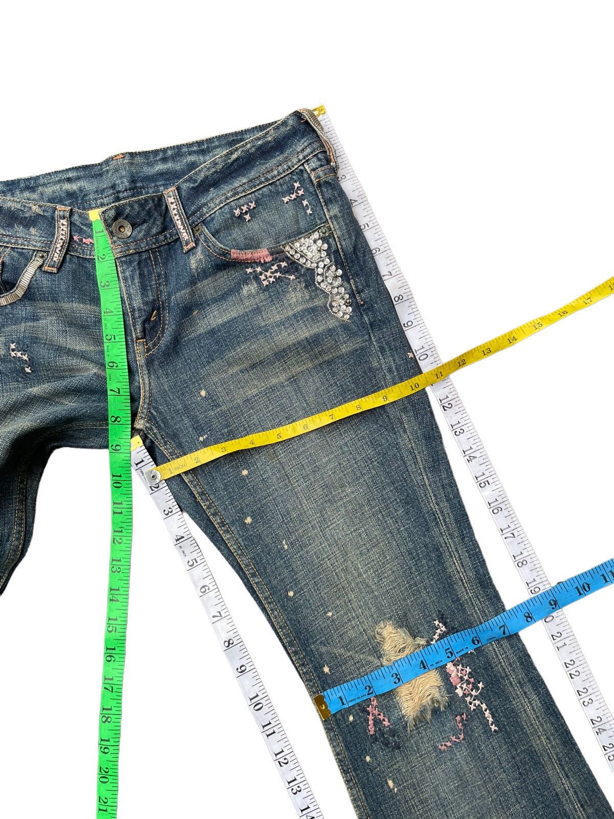 Levi's Vintage 2006 Levis FL 553 Distresed Custom Size 32" / US 10 / IT 46 - 20 Thumbnail