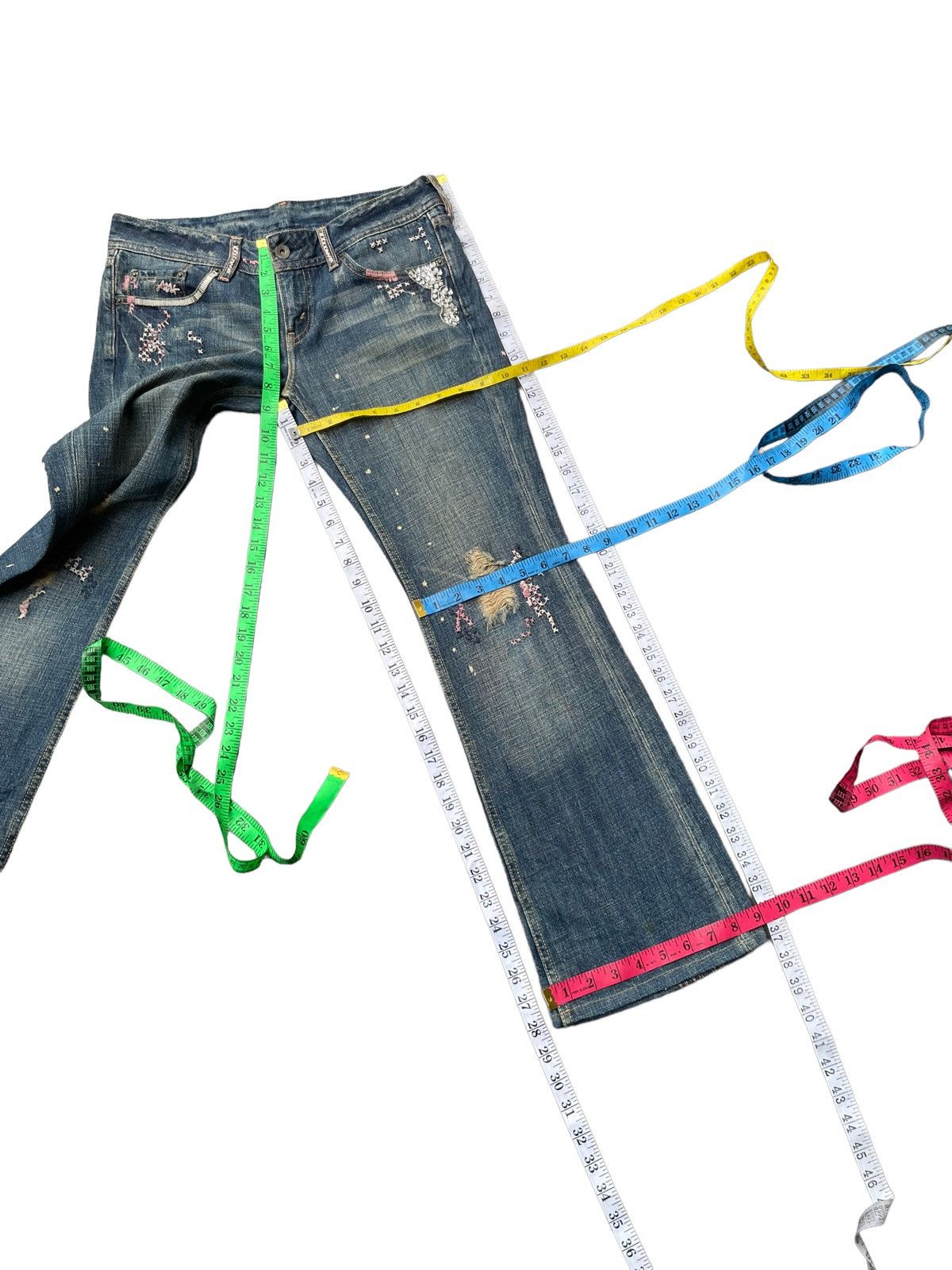 Levi's Vintage 2006 Levis FL 553 Distresed Custom Size 32" / US 10 / IT 46 - 18 Thumbnail