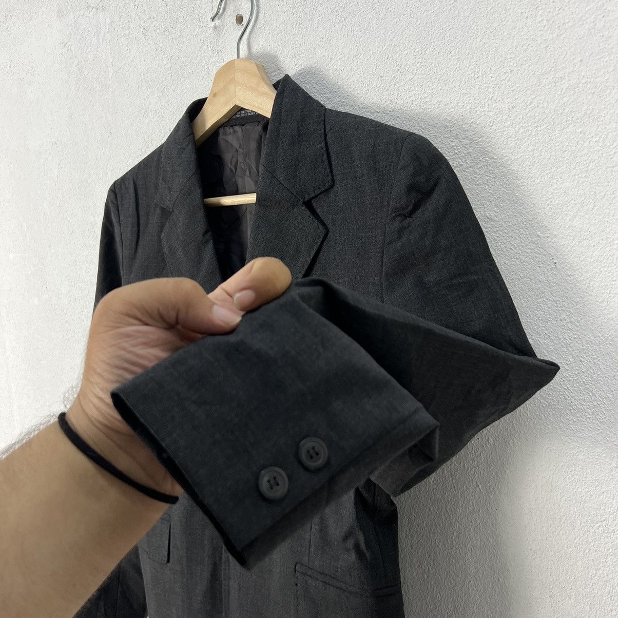 Japanese Brand INED BY YOHJI YAMAMOTO CROPPED COAT JACKET Size US M / EU 48-50 / 2 - 5 Thumbnail