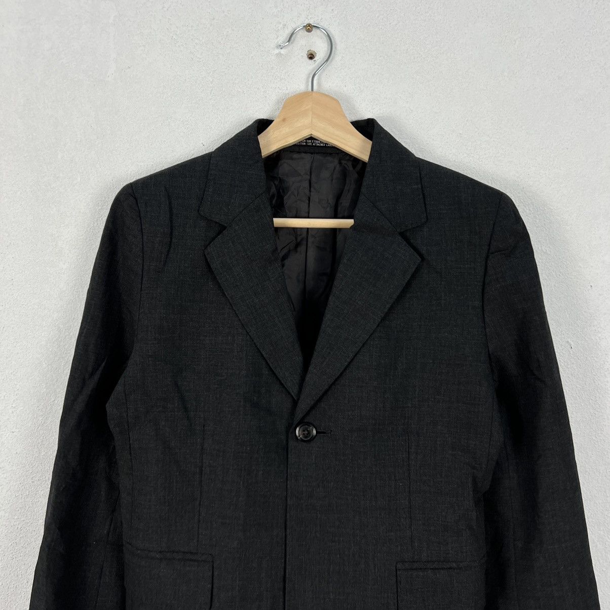 Japanese Brand INED BY YOHJI YAMAMOTO CROPPED COAT JACKET Size US M / EU 48-50 / 2 - 3 Thumbnail