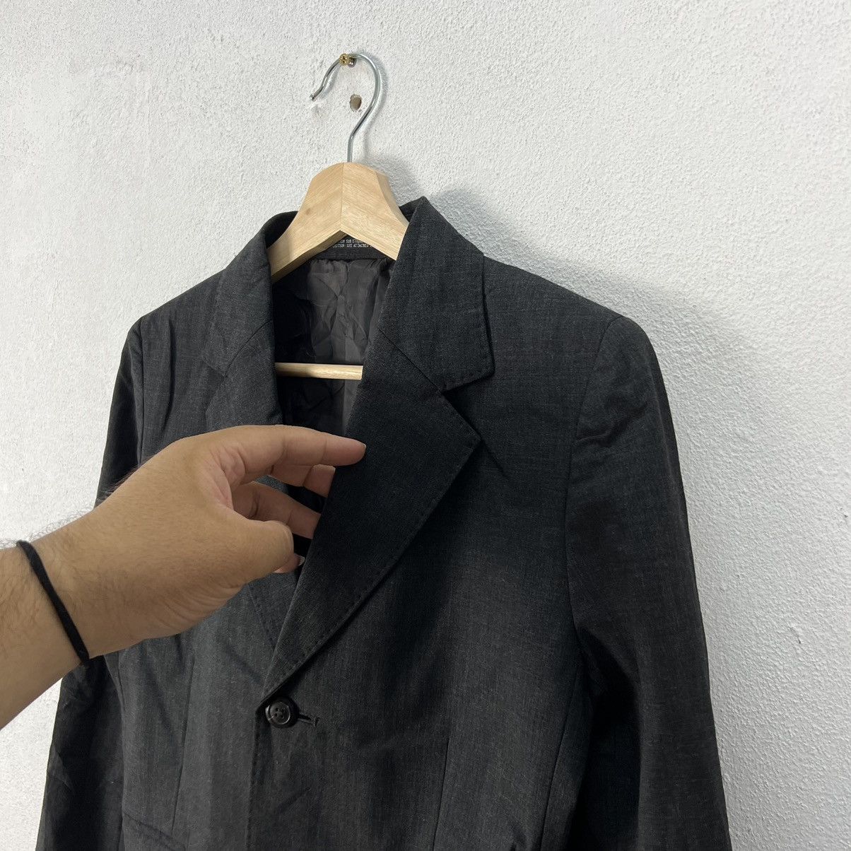 Japanese Brand INED BY YOHJI YAMAMOTO CROPPED COAT JACKET Size US M / EU 48-50 / 2 - 4 Thumbnail
