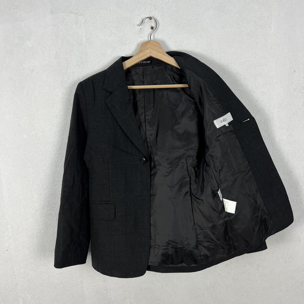 Japanese Brand INED BY YOHJI YAMAMOTO CROPPED COAT JACKET Size US M / EU 48-50 / 2 - 8 Thumbnail