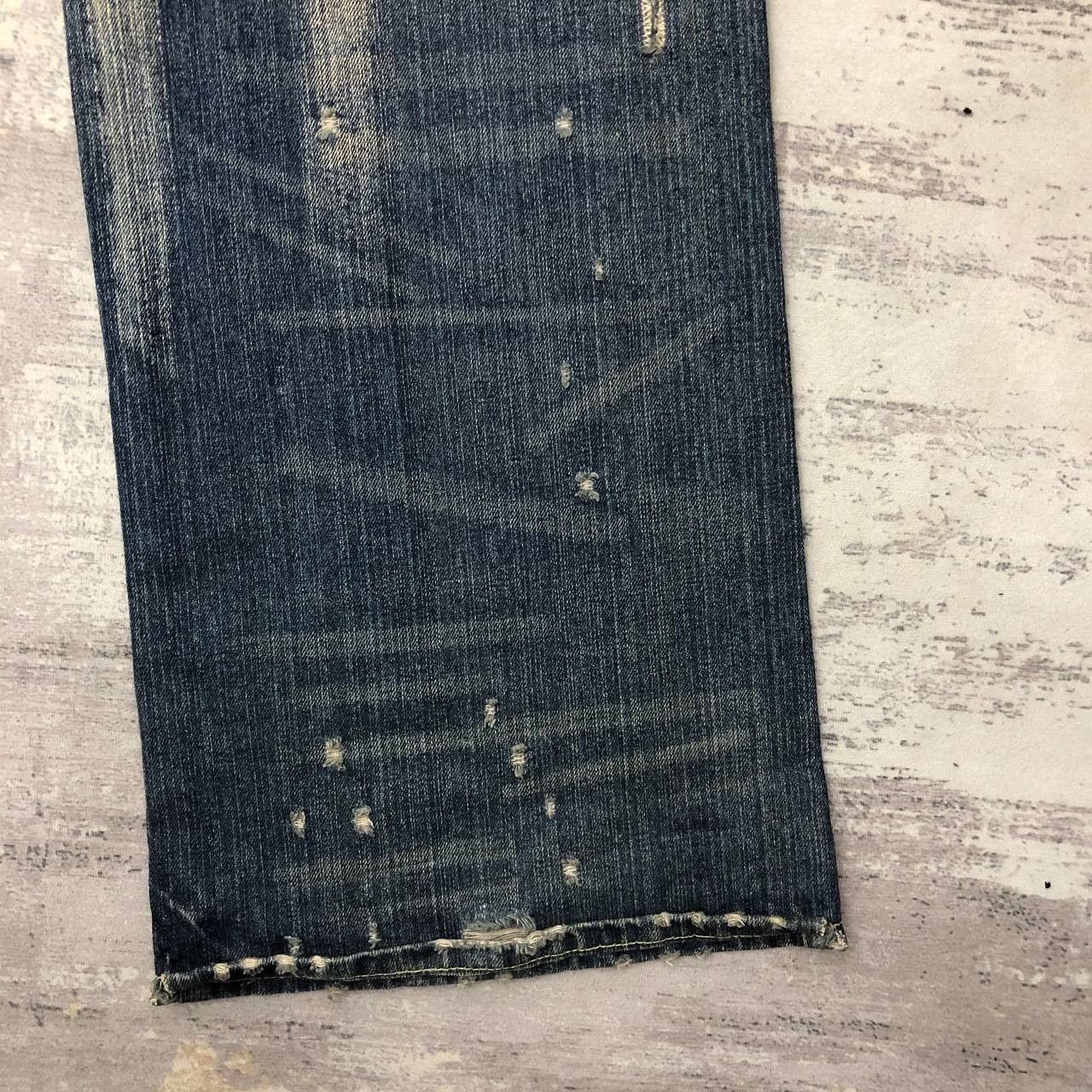 Abercrombie & Fitch P538 ABERCROMBIE AND FITCH FLARED RIPPED DENIM Size US 37 - 18 Thumbnail