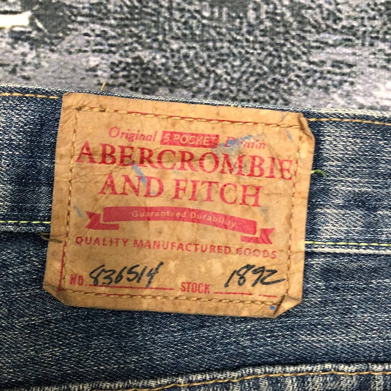 Abercrombie & Fitch P538 ABERCROMBIE AND FITCH FLARED RIPPED DENIM Size US 37 - 5 Thumbnail