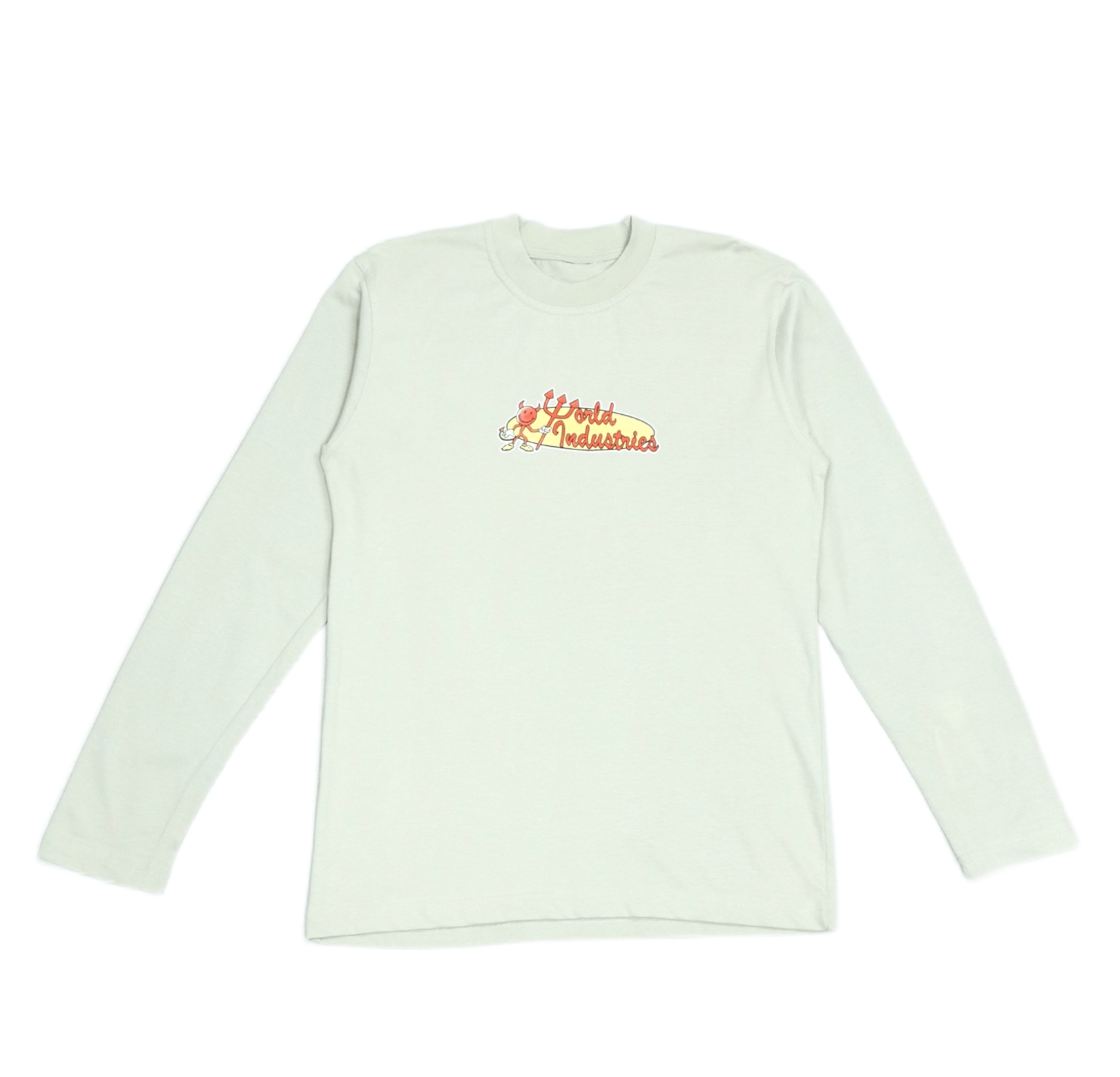 Santa Cruz Skateboards 1990s World Industries Iconic Devil Logo Longsleeve Shirt Size US S / EU 44-46 / 1 - 1 Thumbnail